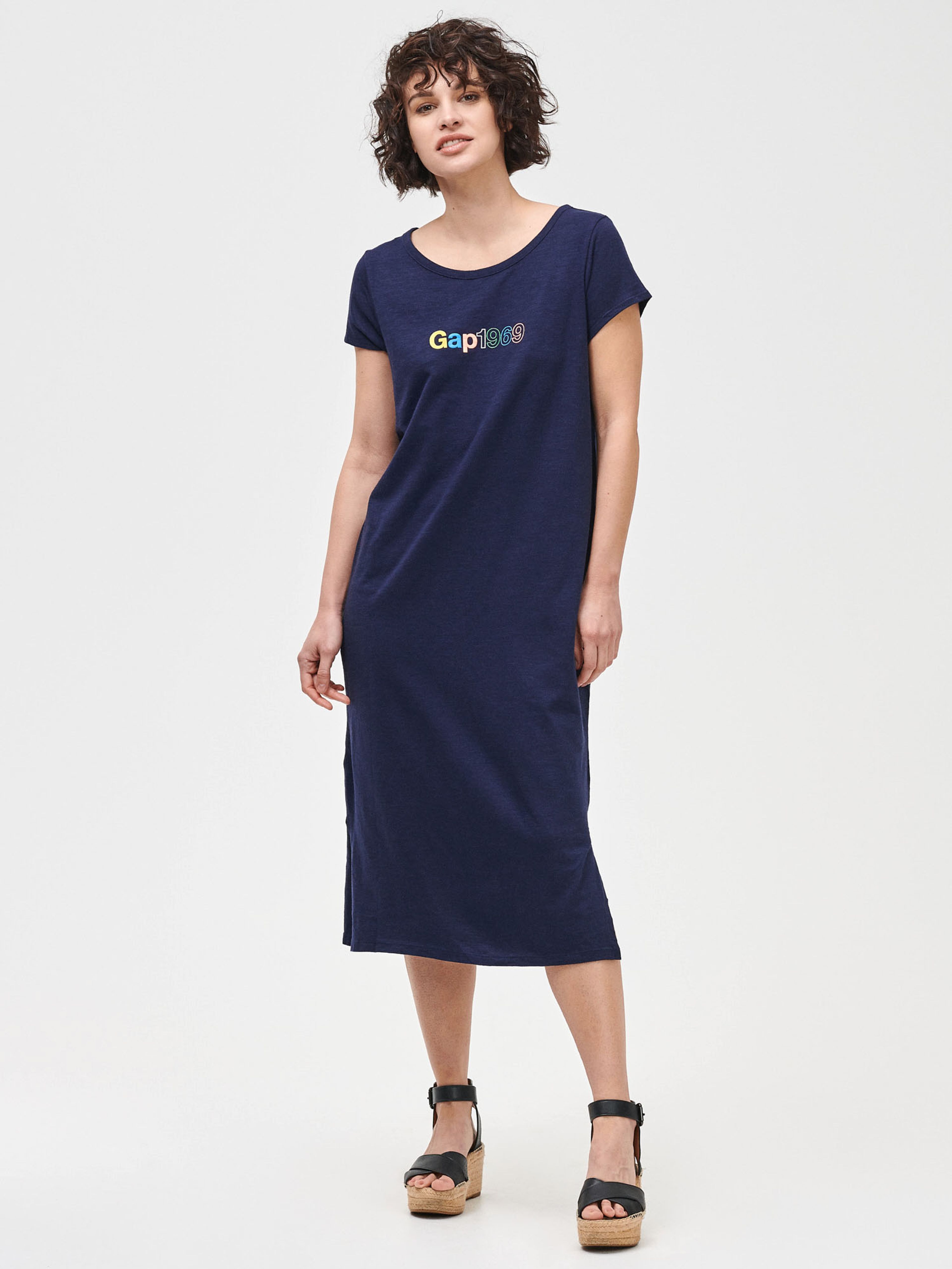 Midikleid mit Logo