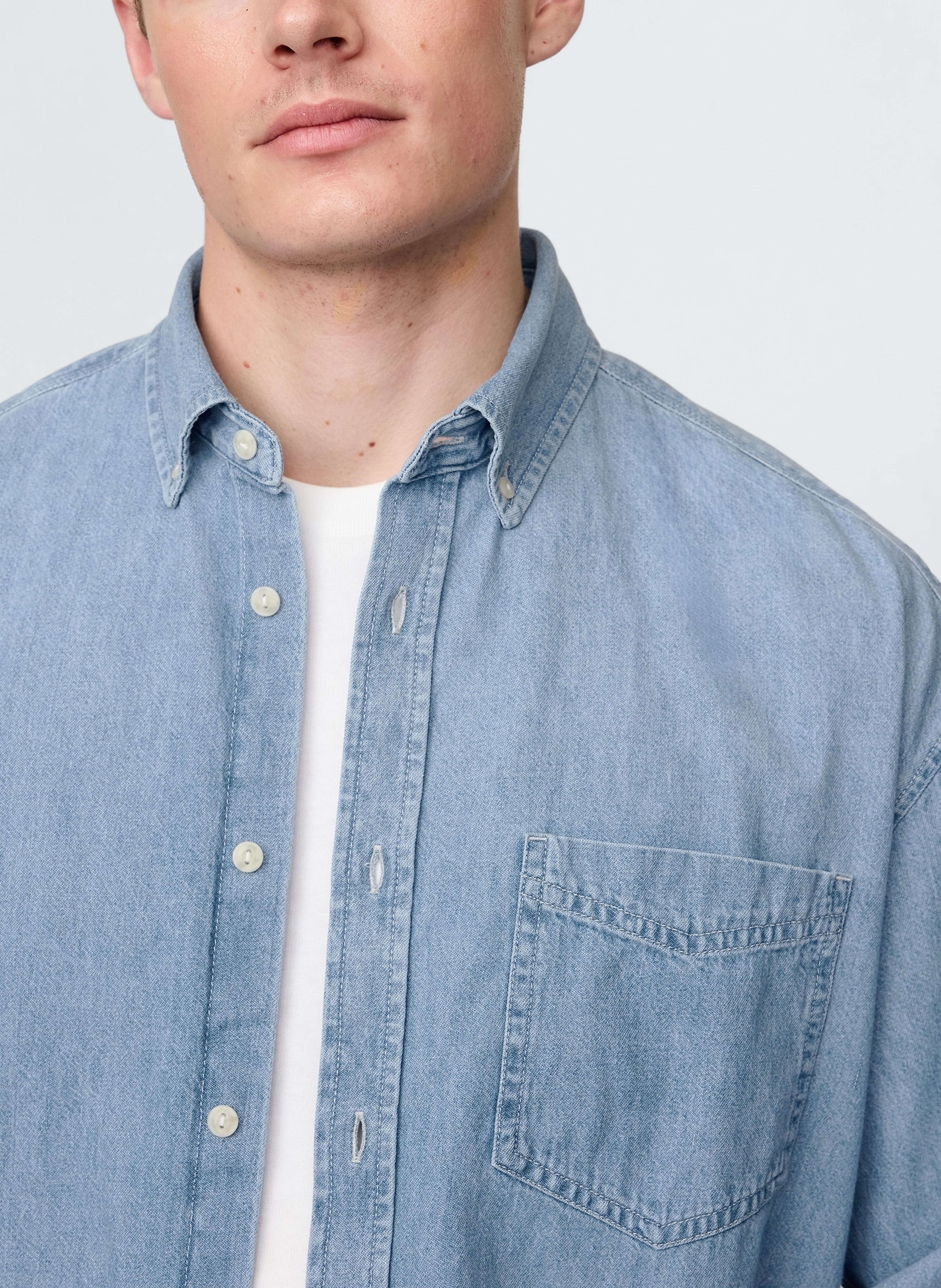 Oversize Jeanshemd Big Shirt - 004