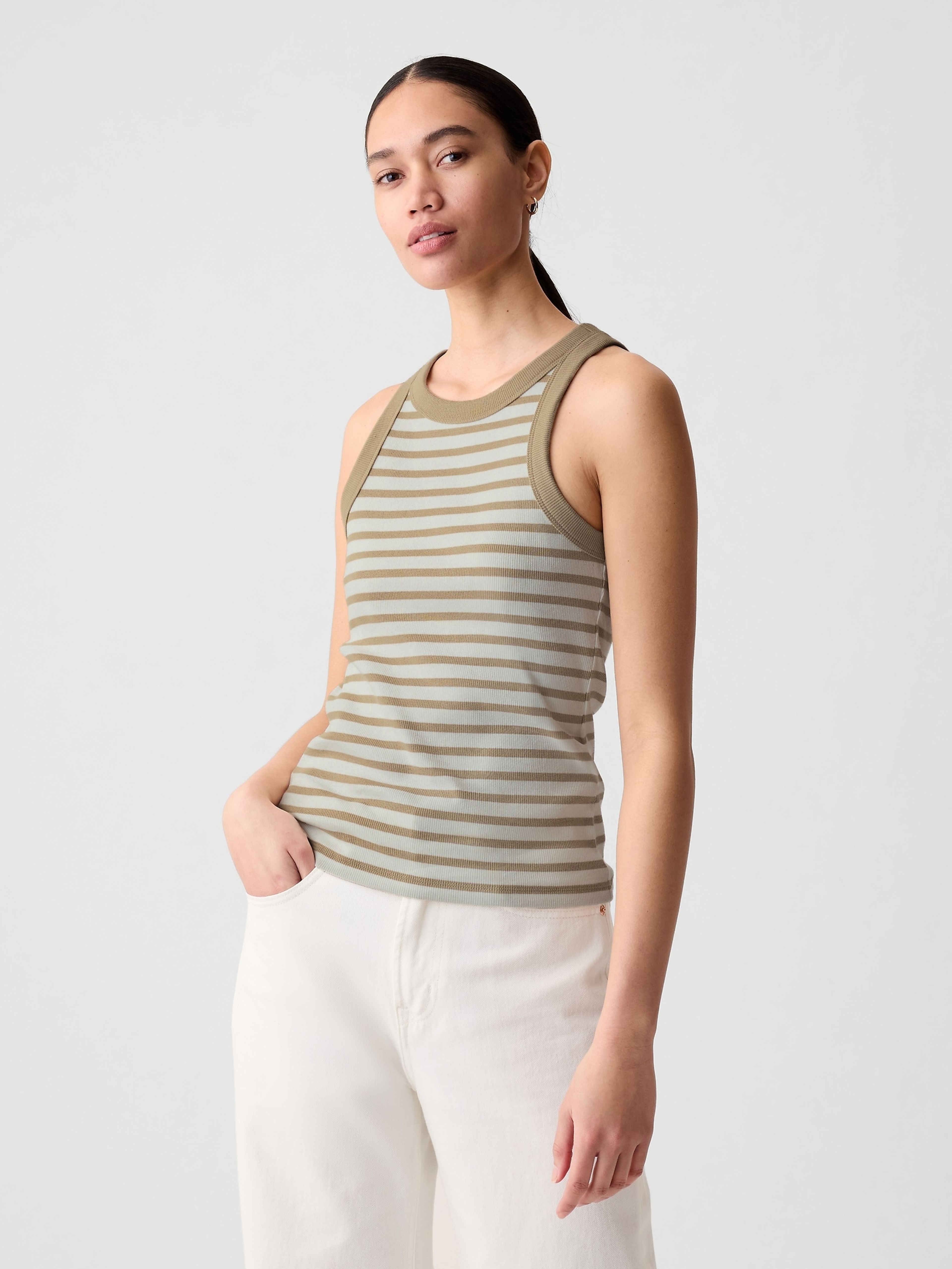 Geripptes Tank-Top