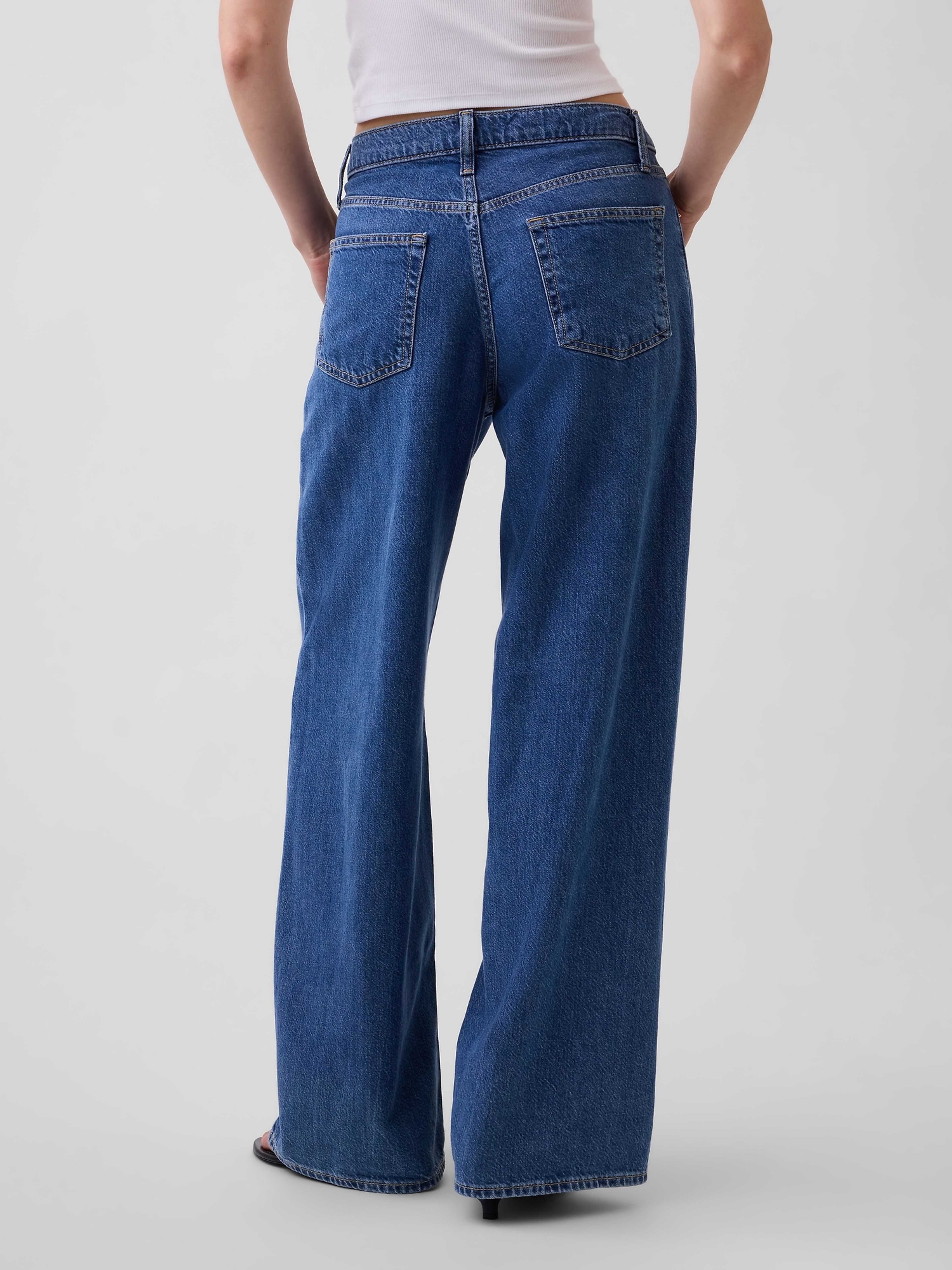 Mid Rise Baggy UltraSoft Jeans - 004