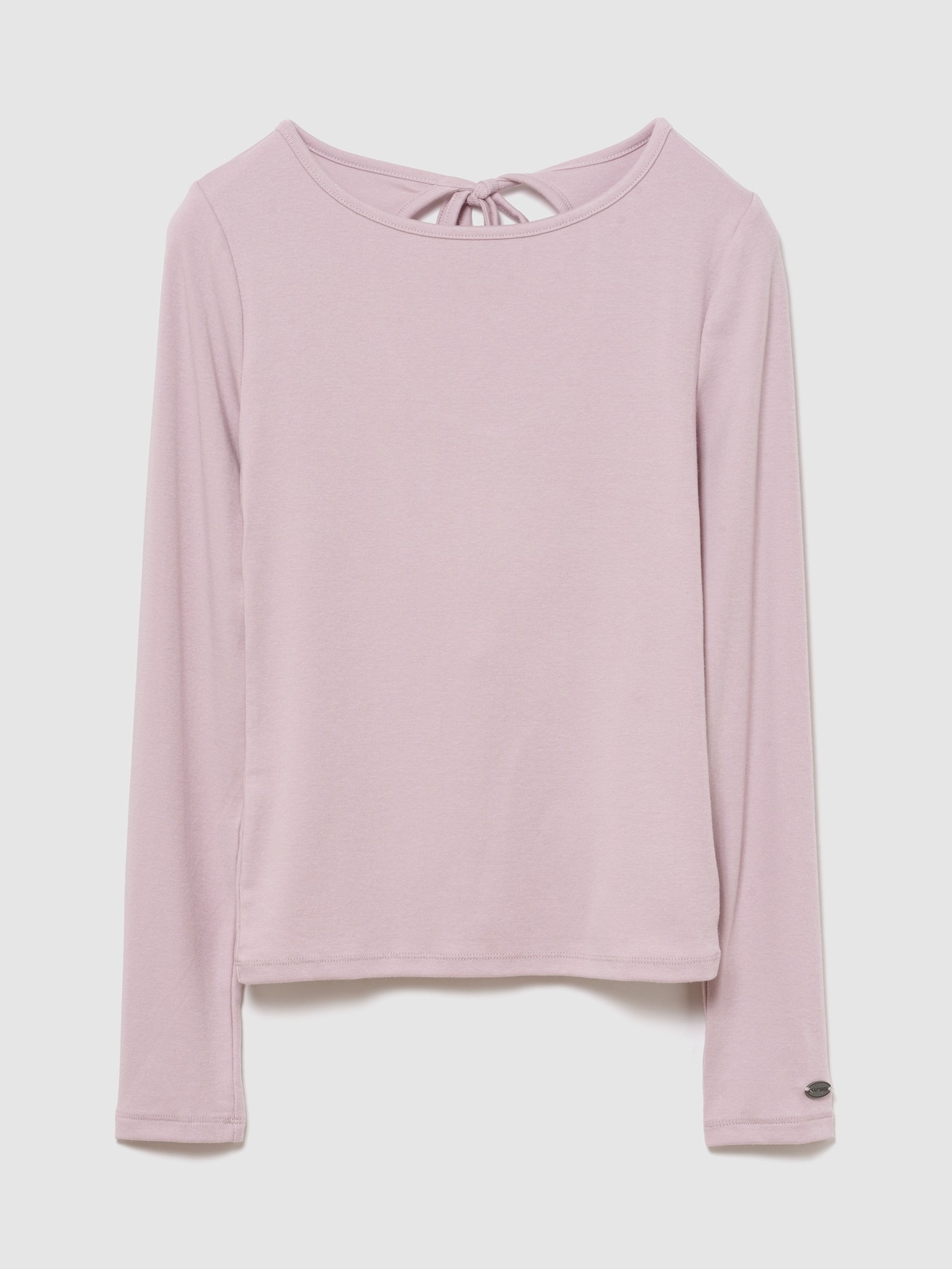 T-shirt z wiązaniem na plecach