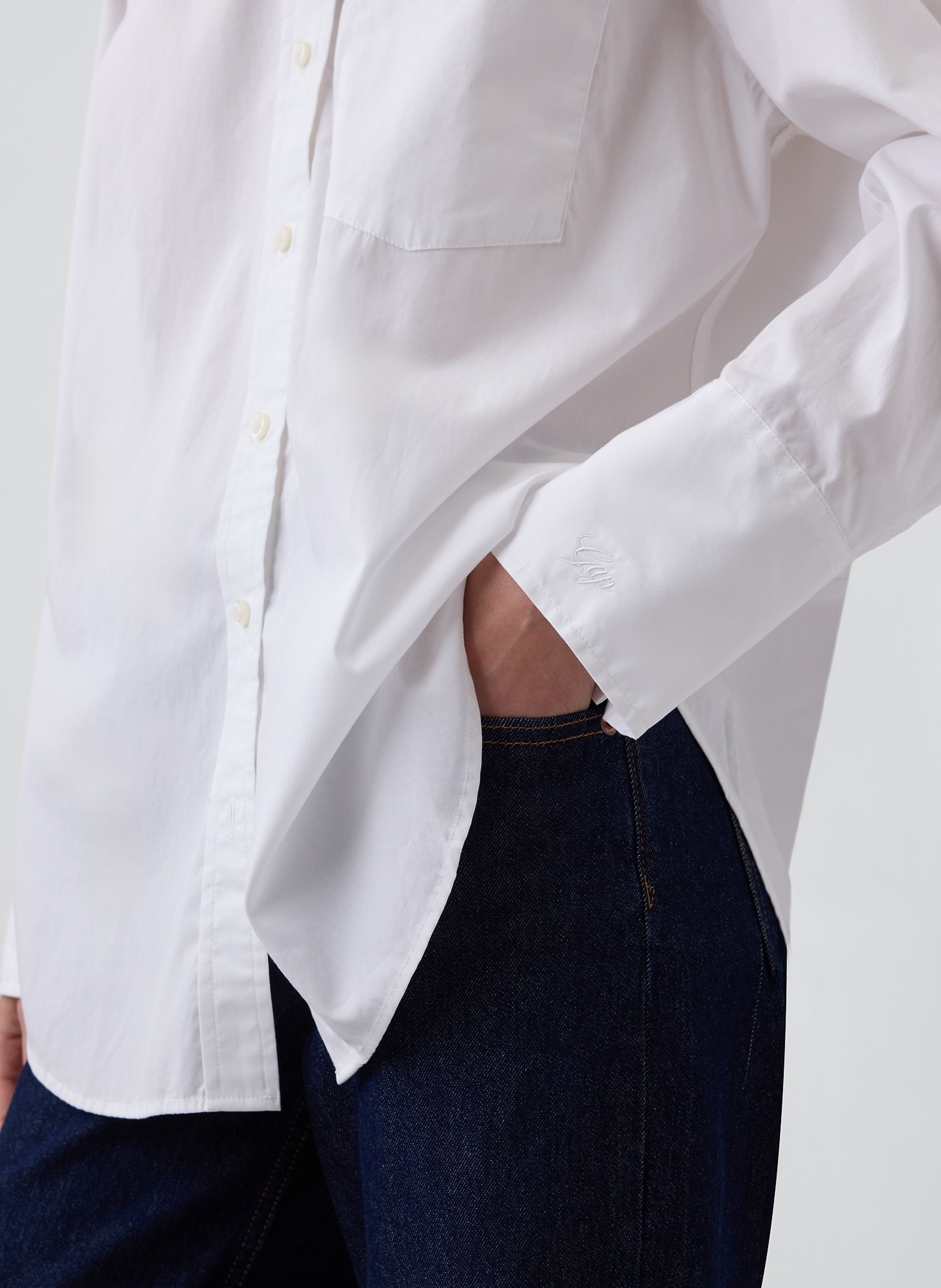 Popelínová oversize košeľa Big Shirt - 004