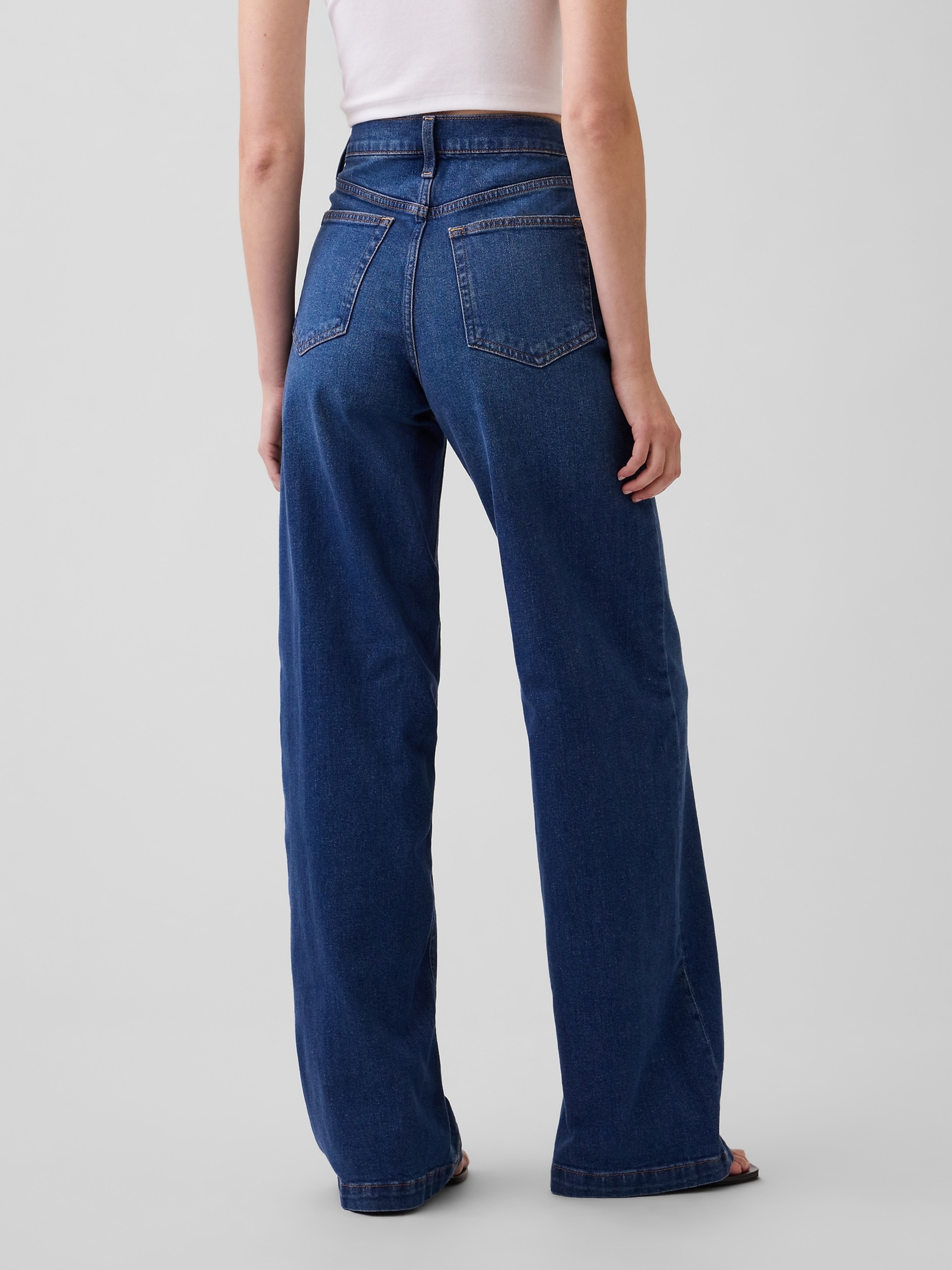 Blugi High Rise Stride Wide - 005