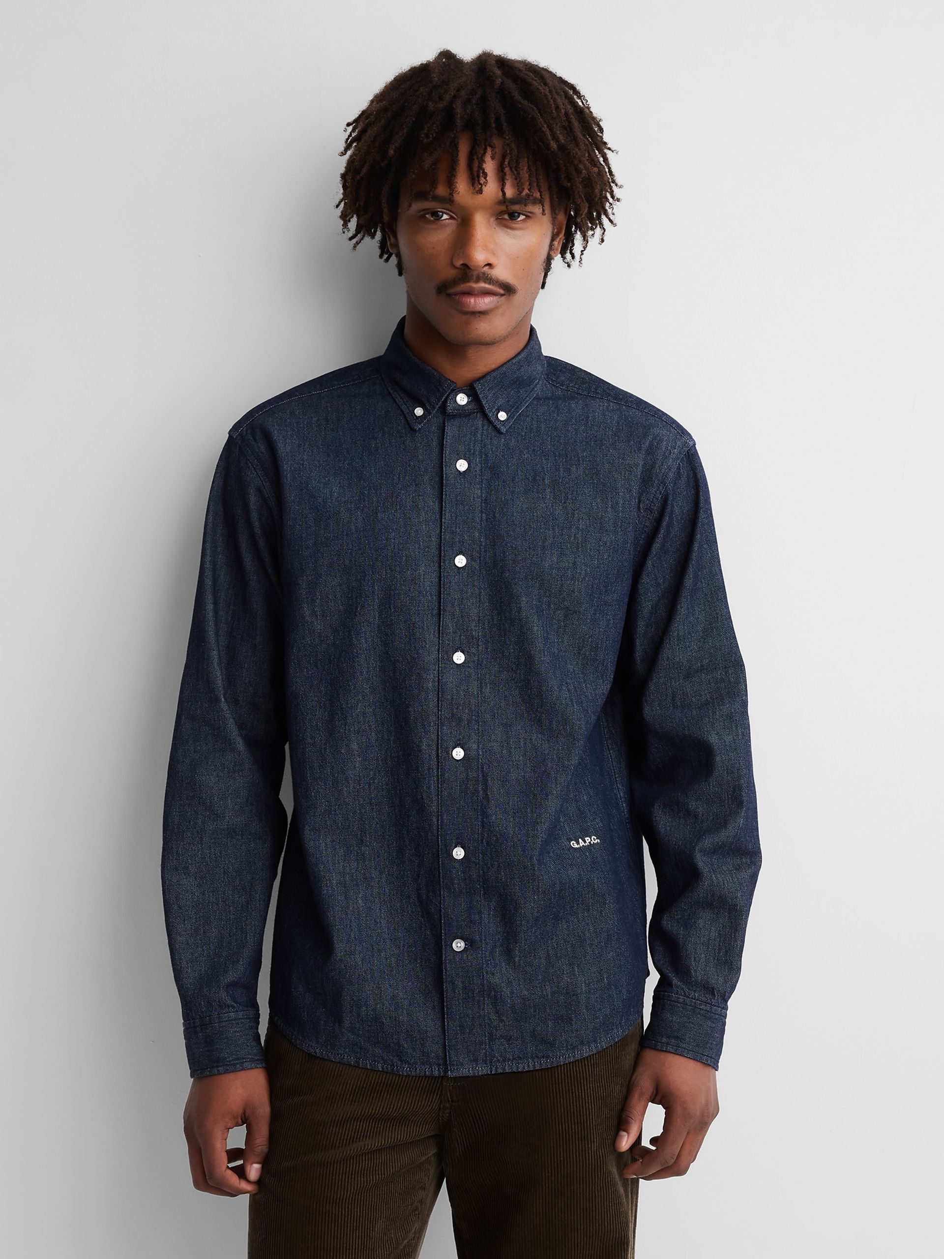 Relaxed denim overhemd Gap × A.P.C. unisex - 001