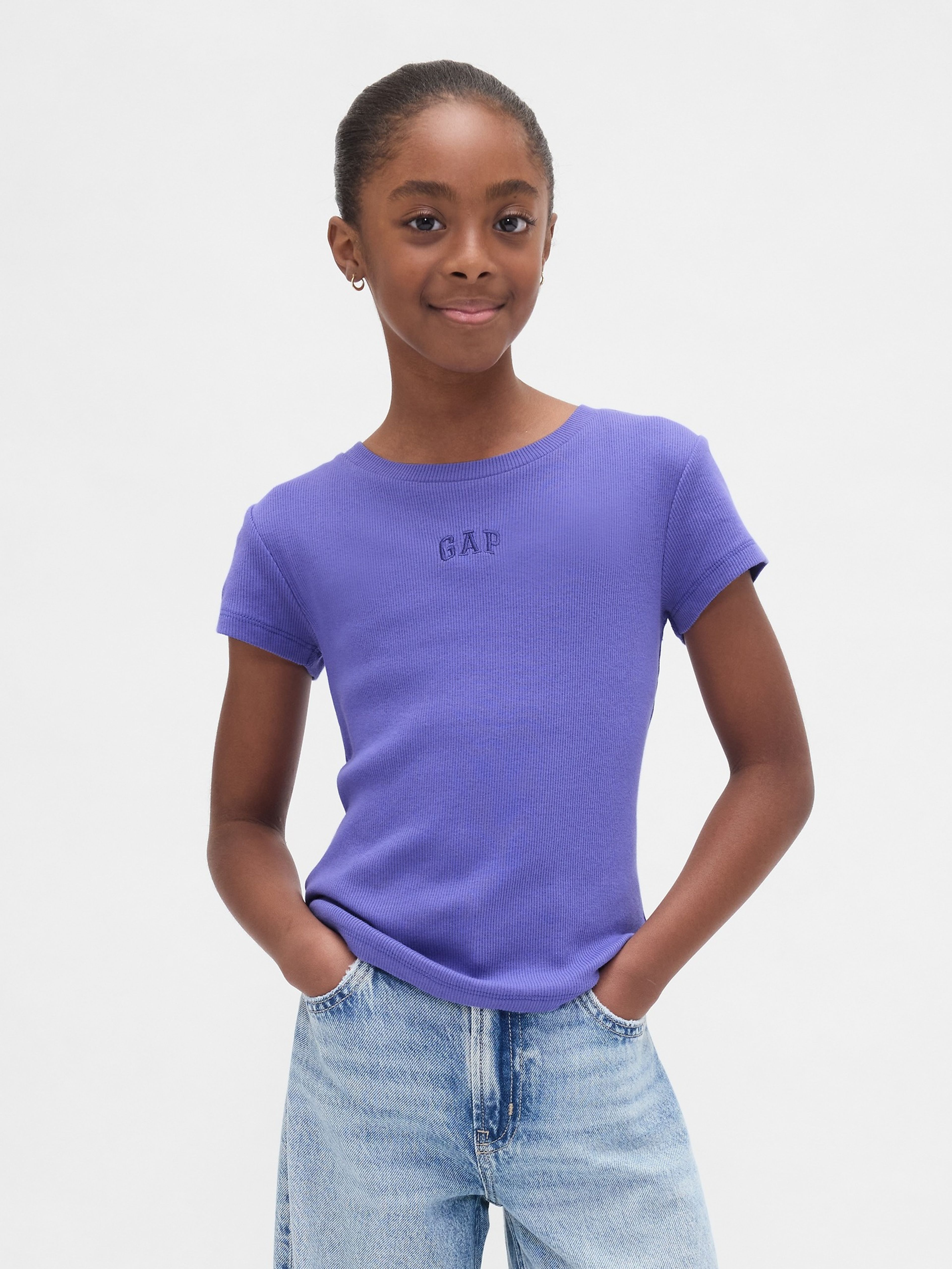 Mädchen-Ripp-T-Shirt