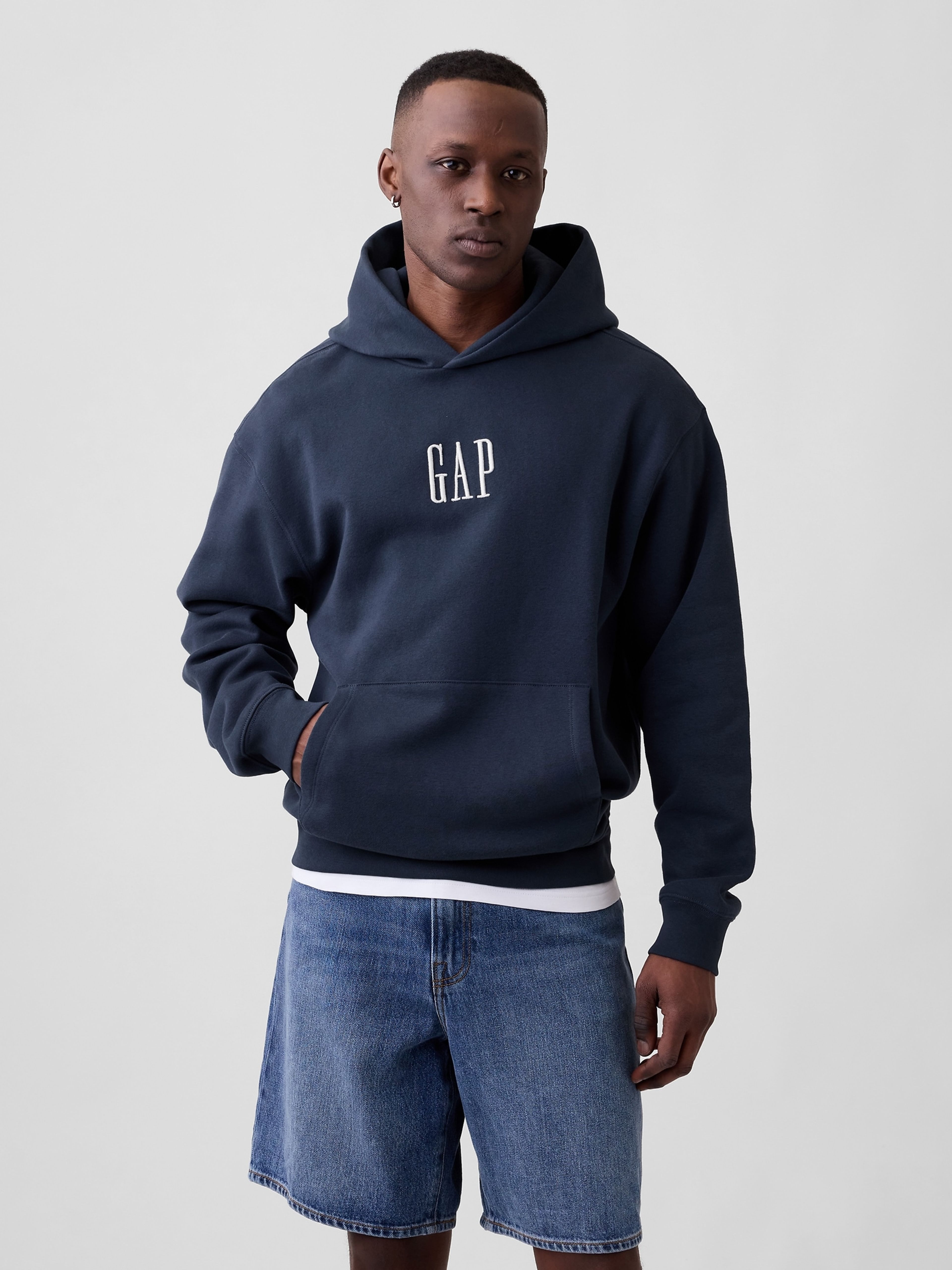 Hanorac oversize VintageSoft unisex cu logo - 001