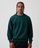 Bluza oversize z logo-Zielony - 001