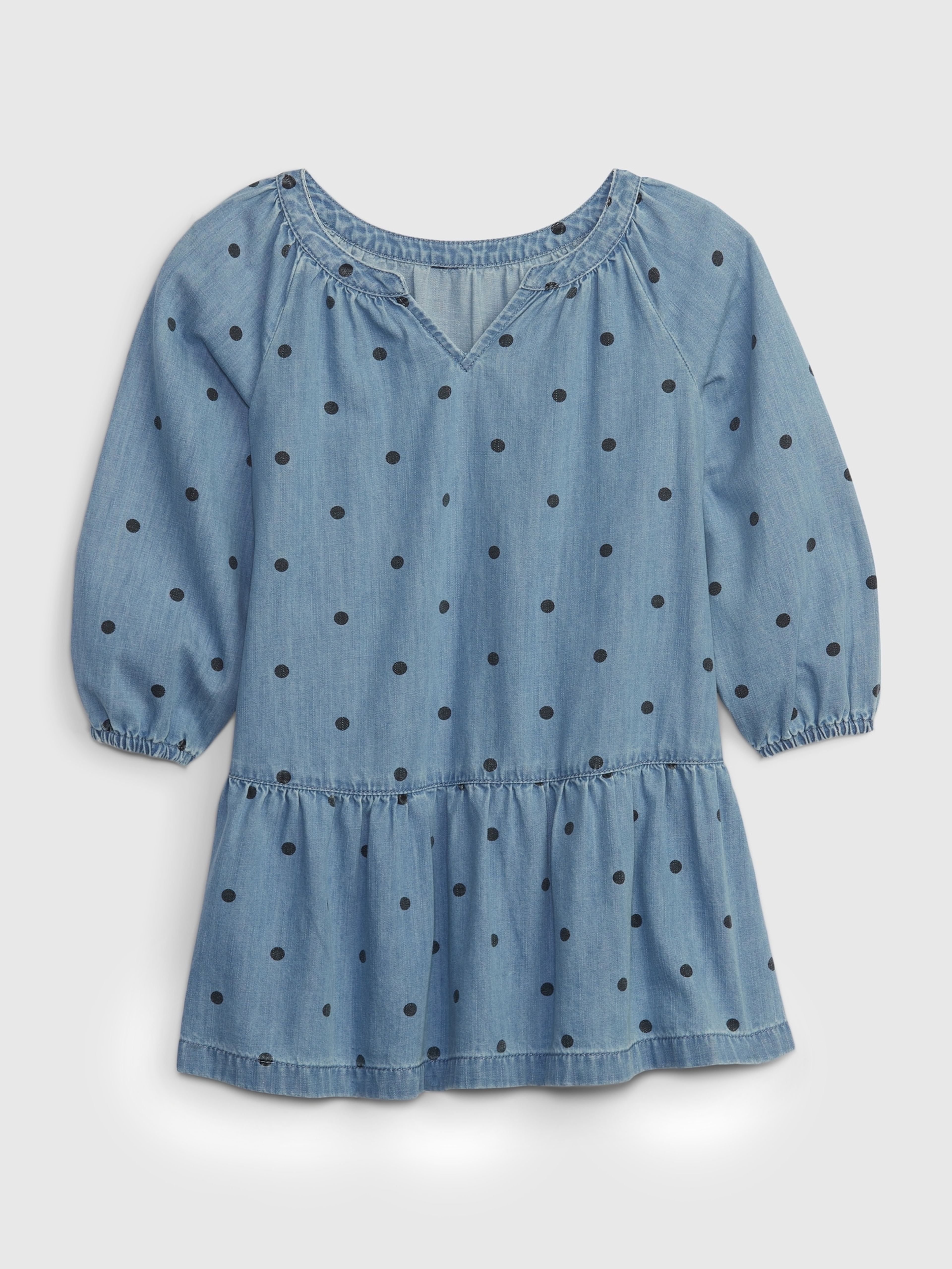 Kinder Jeanskleid Polka Dots