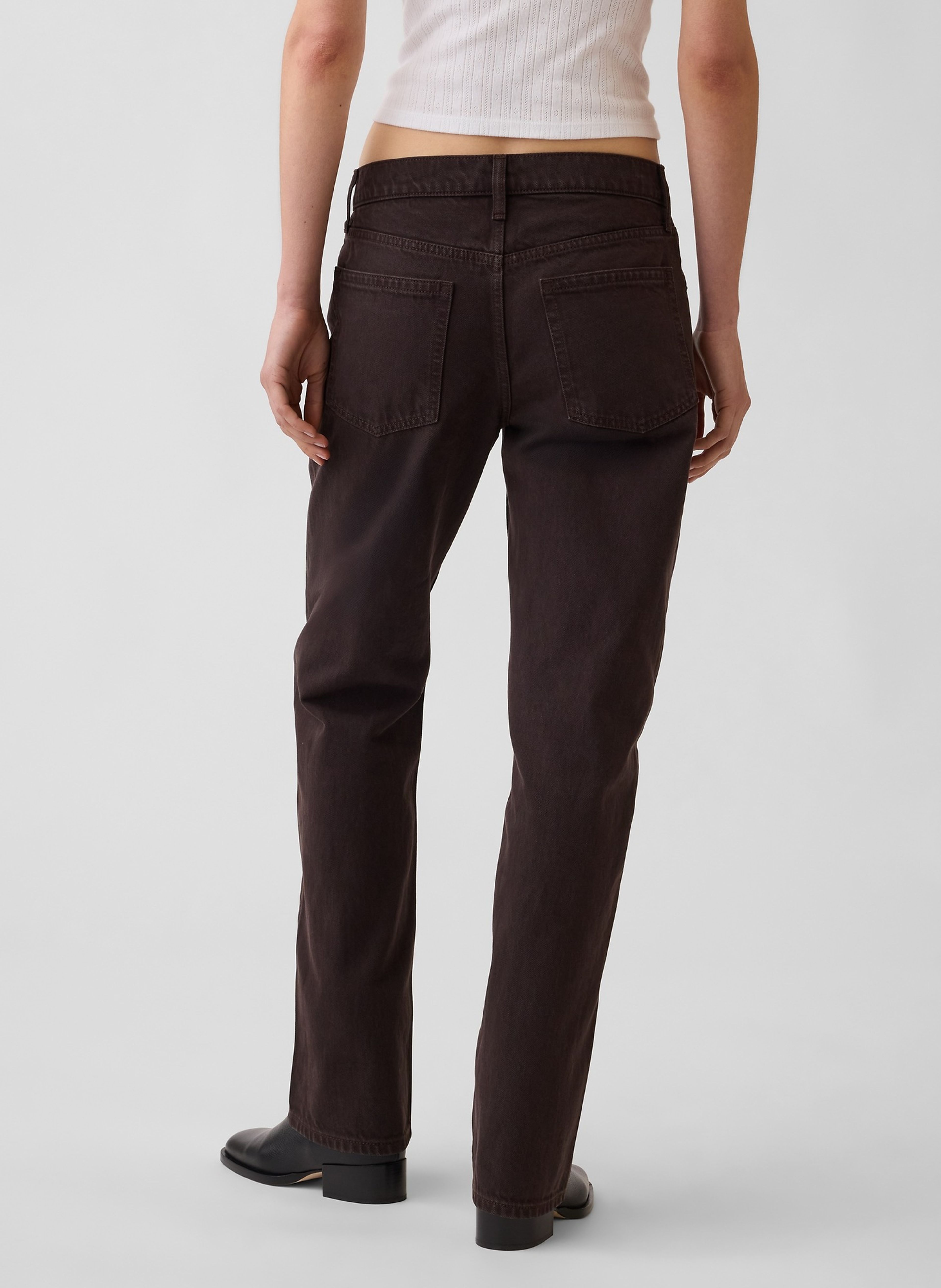 Jean Mid Rise Straight Taper - 004