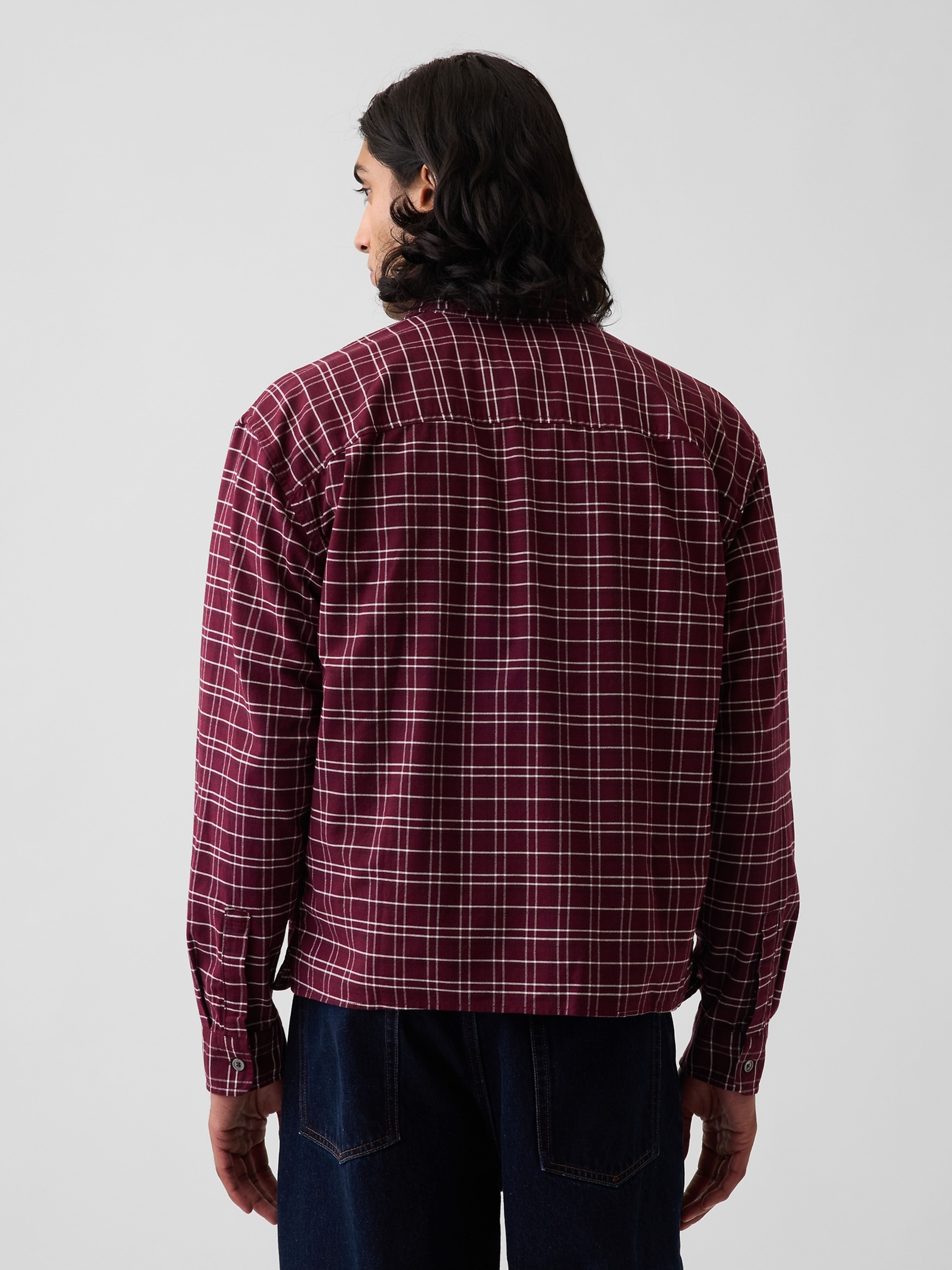 Crop košile Oxford Shirt - 002