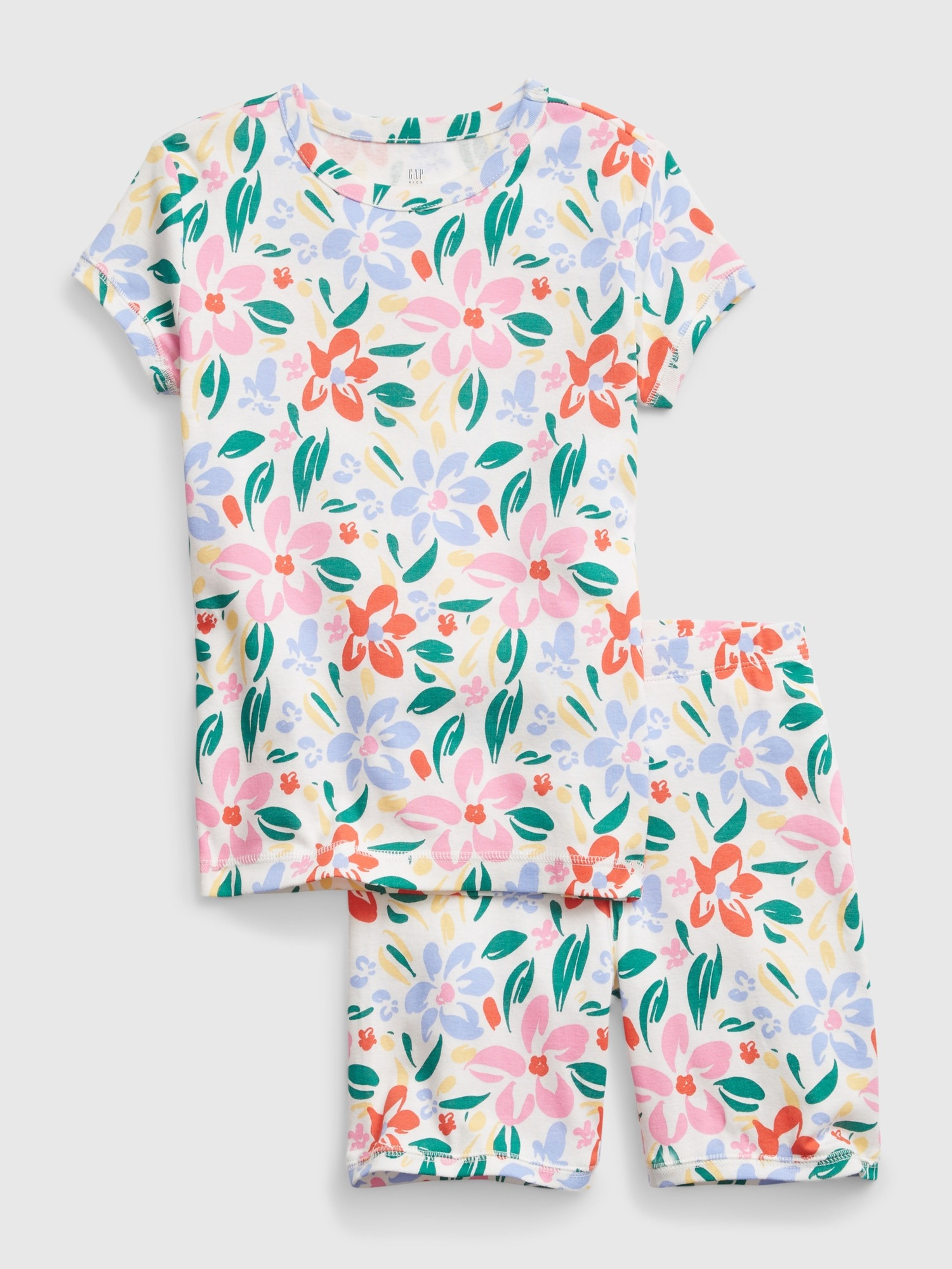 Kurzer Pyjama für Kinder Floral