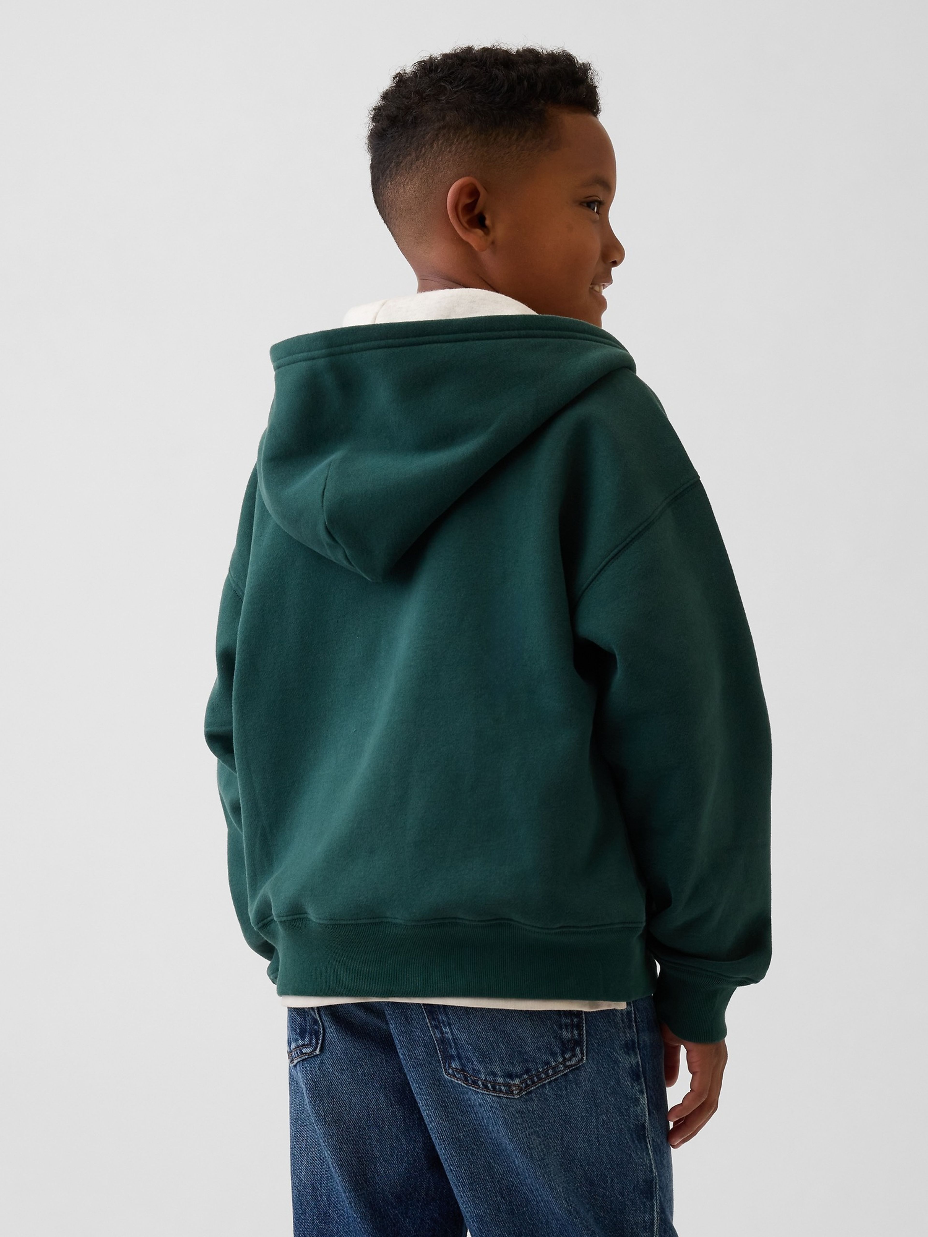 Kinder Hoodie VintageSoft mit Logo - 002
