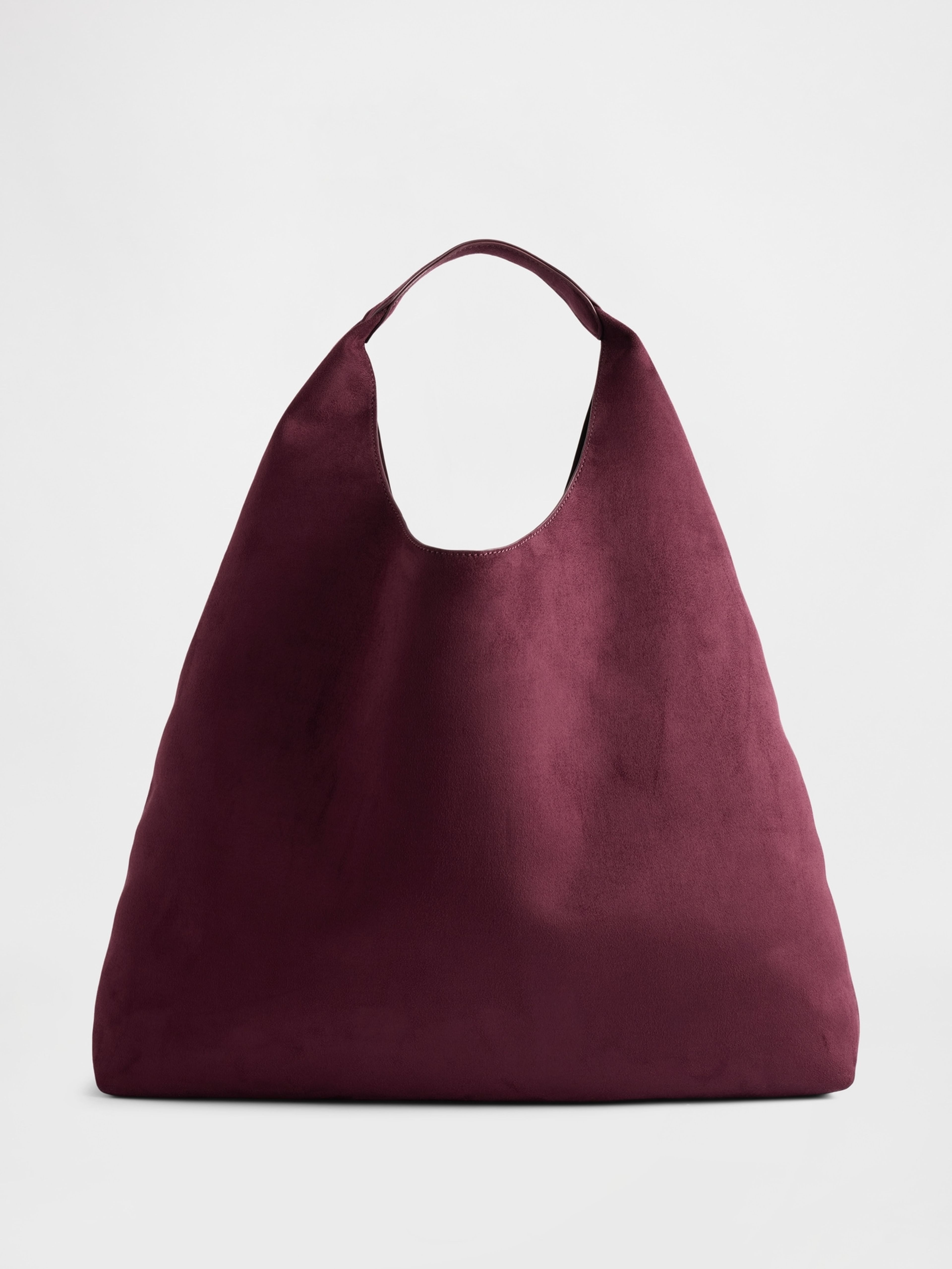 Veloursleder-Tasche aus veganem Leder