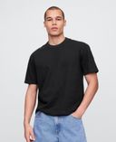 Crop T-shirt Heavyweight unisex-Nero - 004