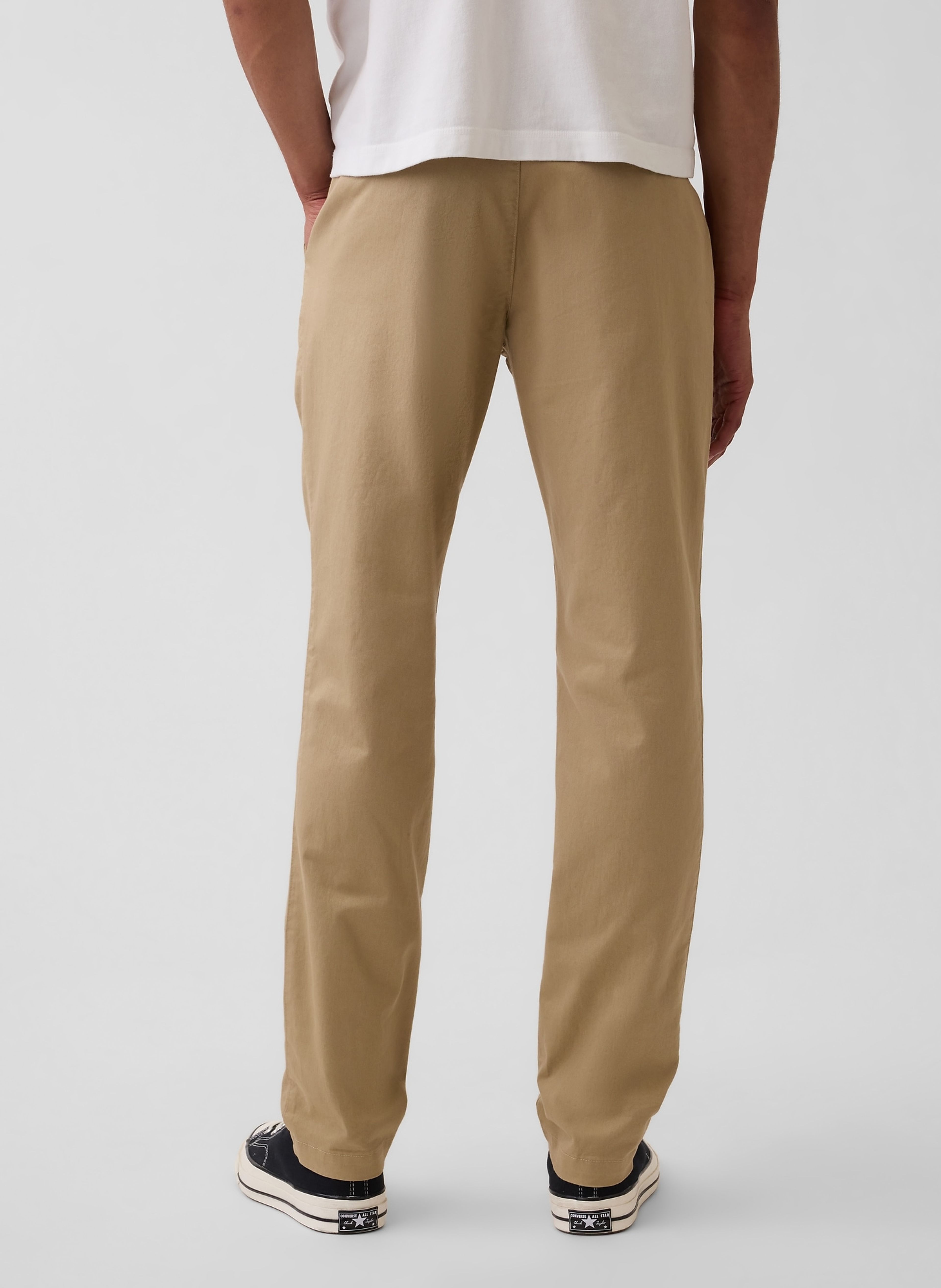 Slim khaki kalhoty - 004