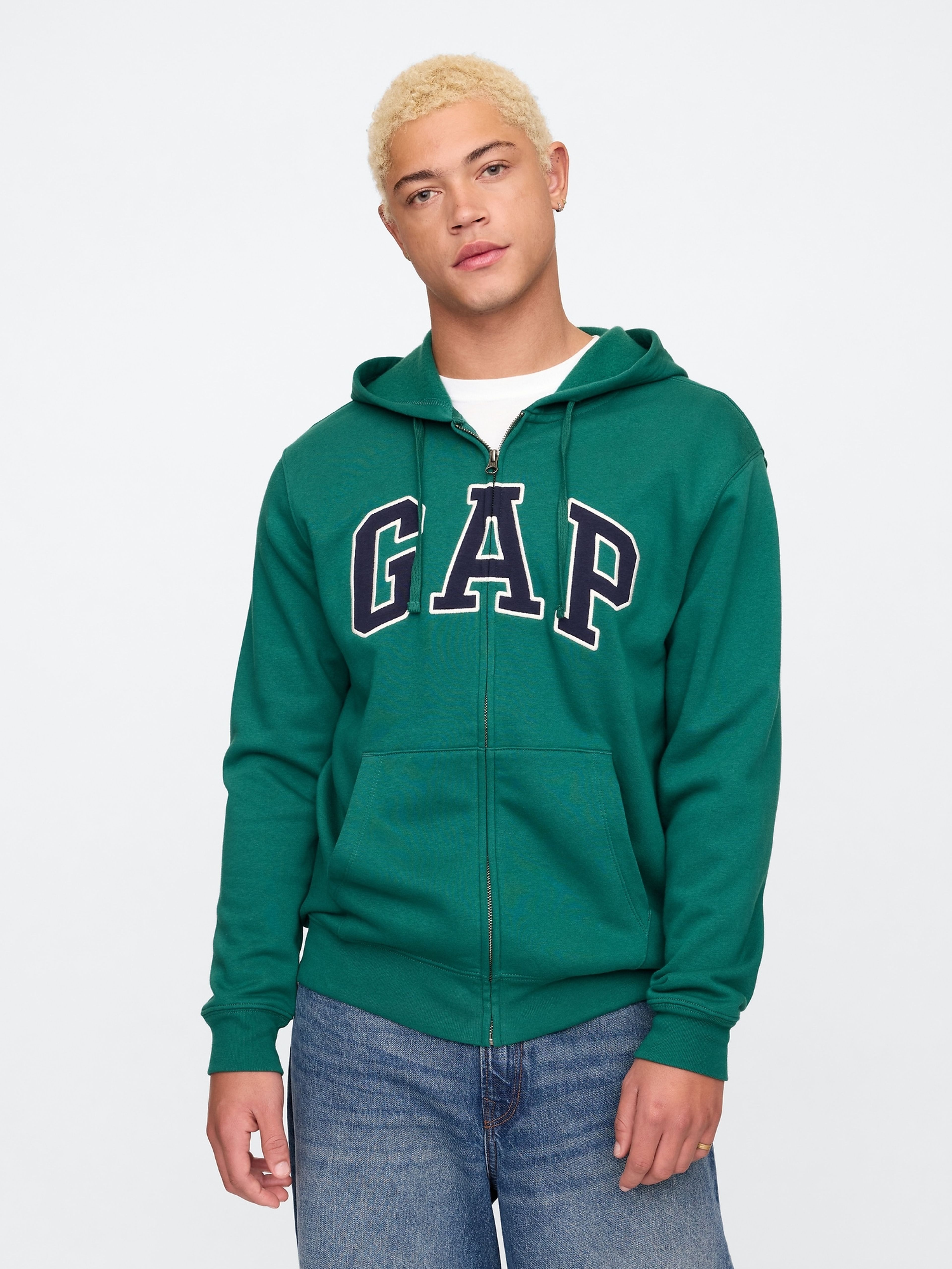 Mikina na zip Logo