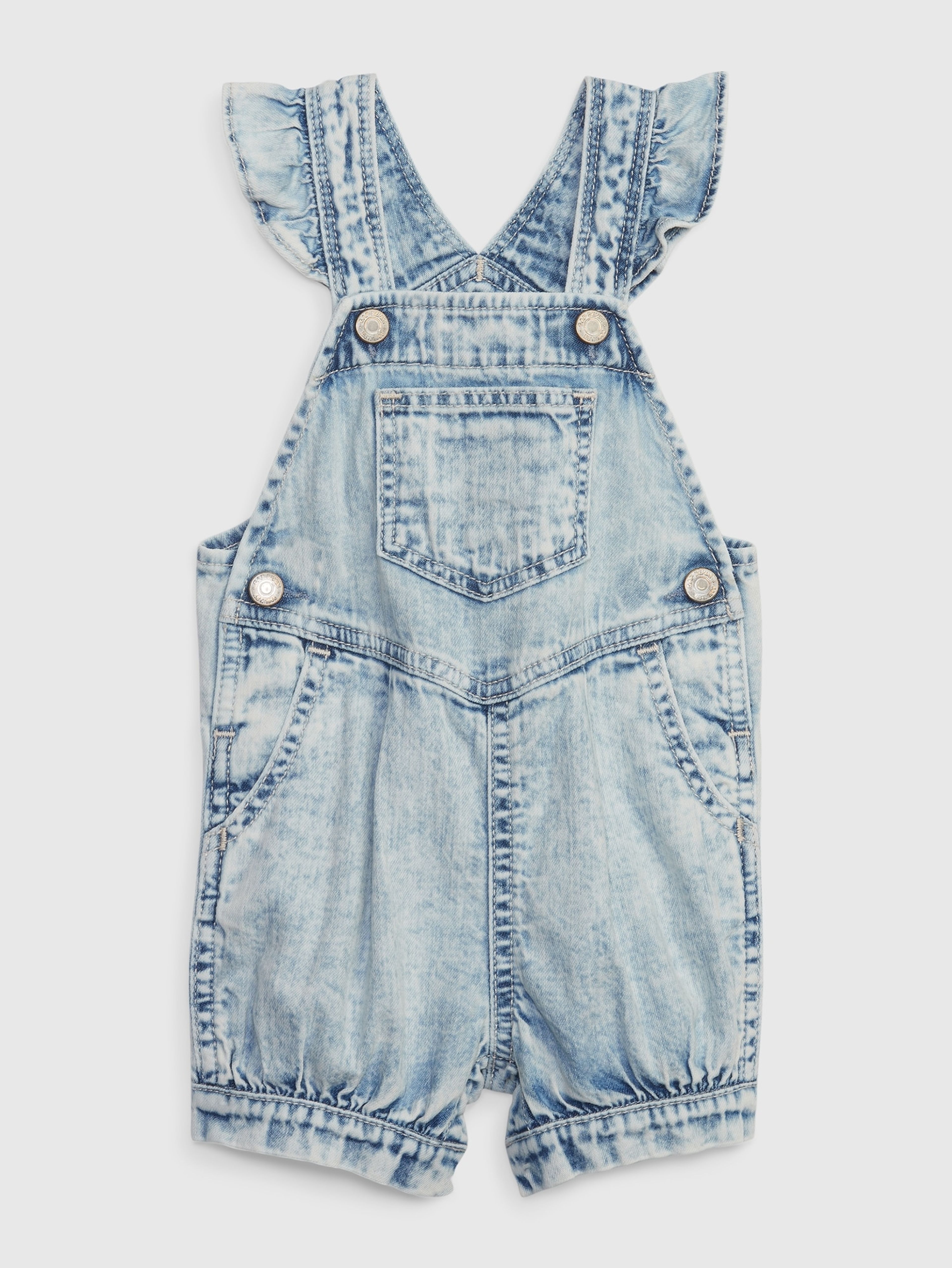 Baby Jeans-Shorts mit Latz
