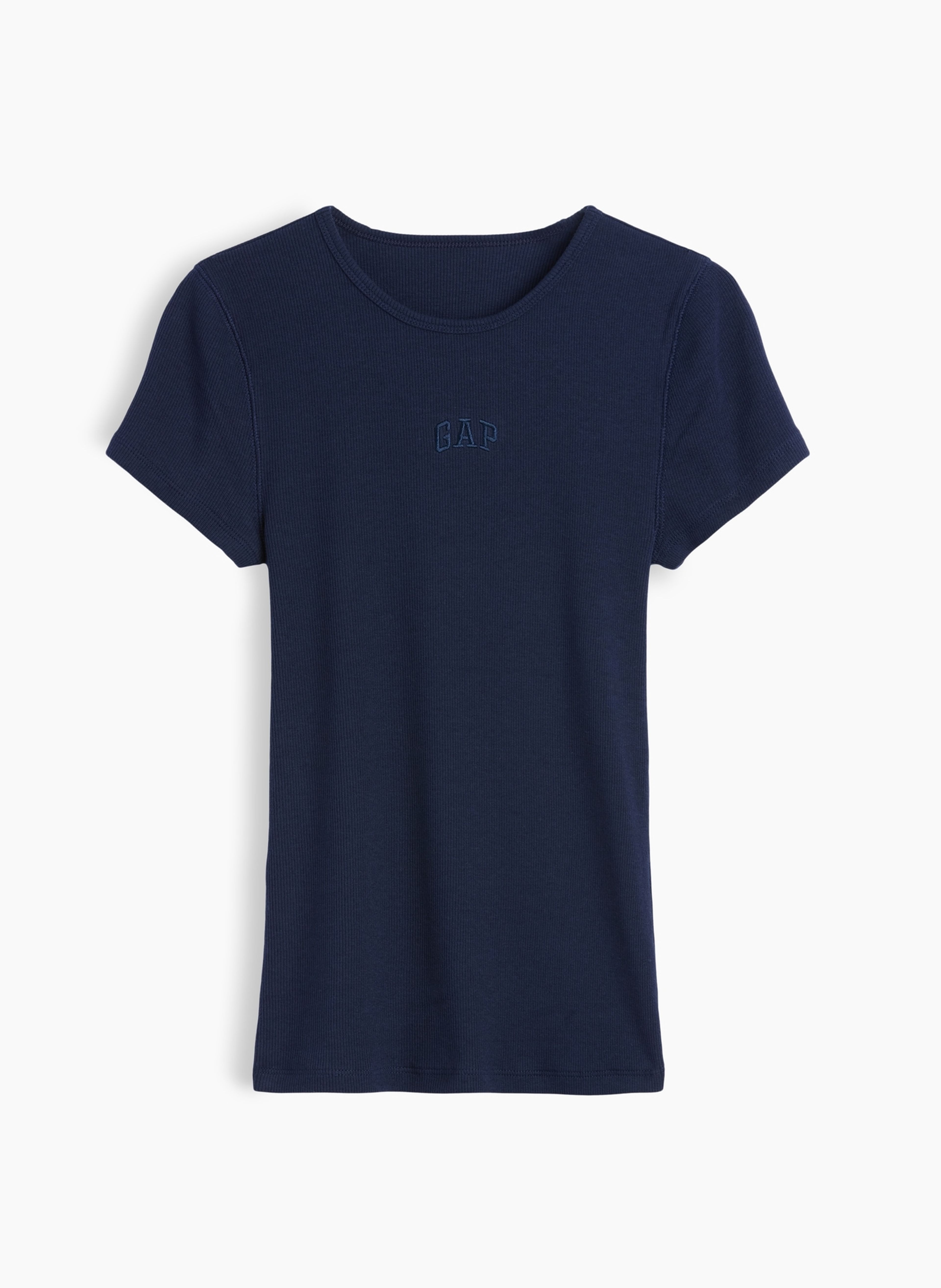 T-shirt côtelé avec logo - 005