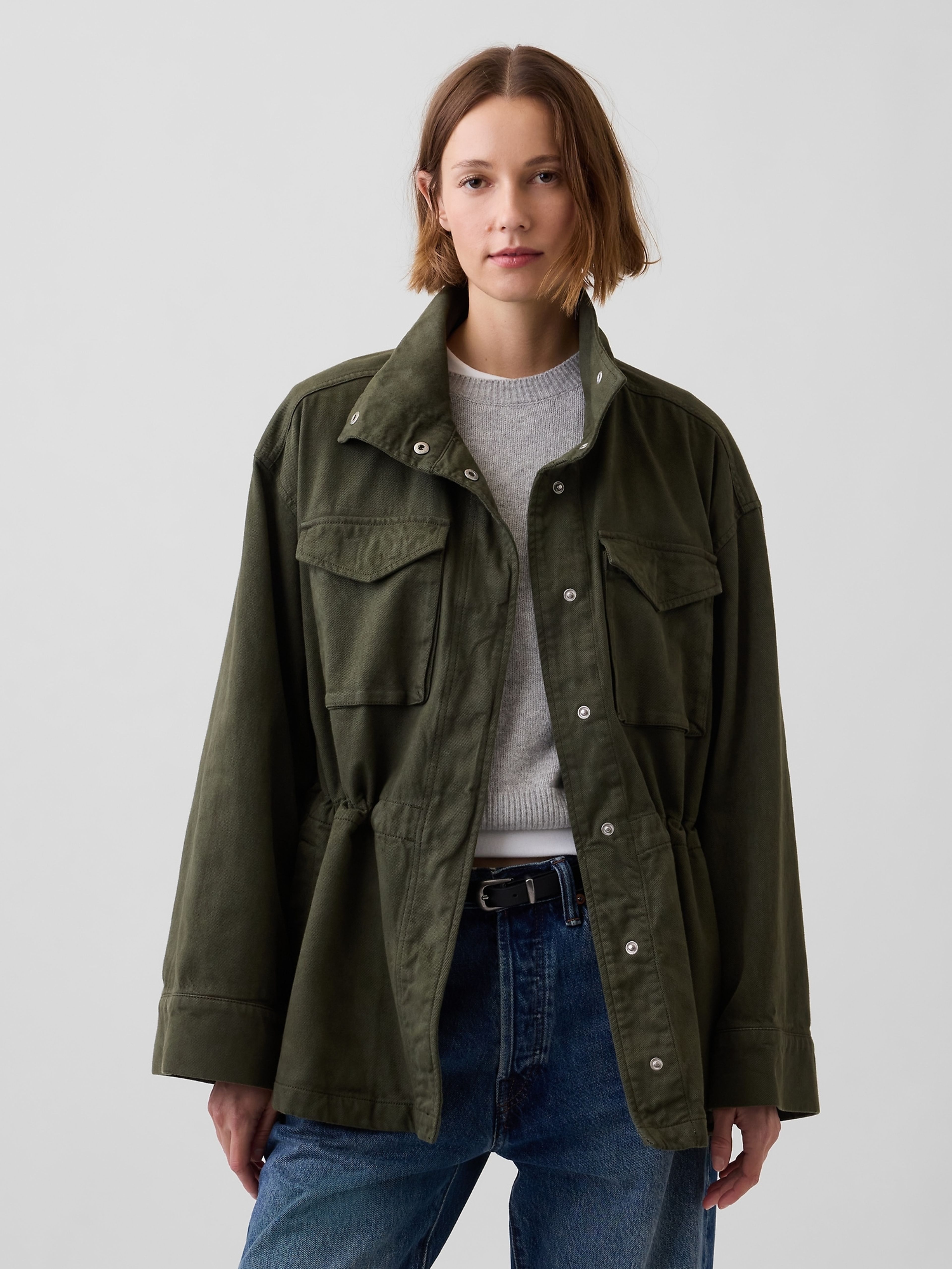 Ľahká oversize bunda Utility - 001