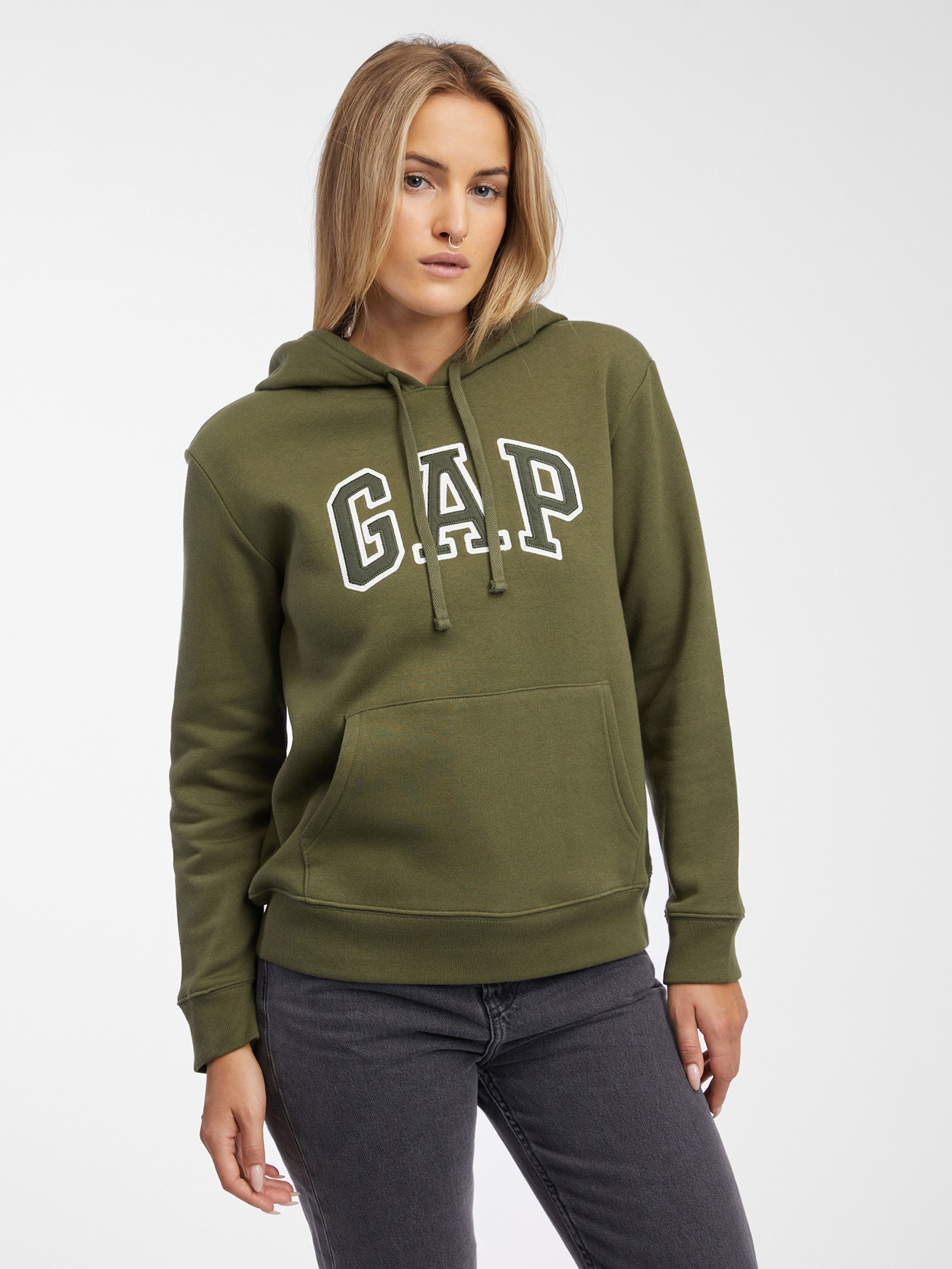 Sweatshirt mit Logo und Fleece