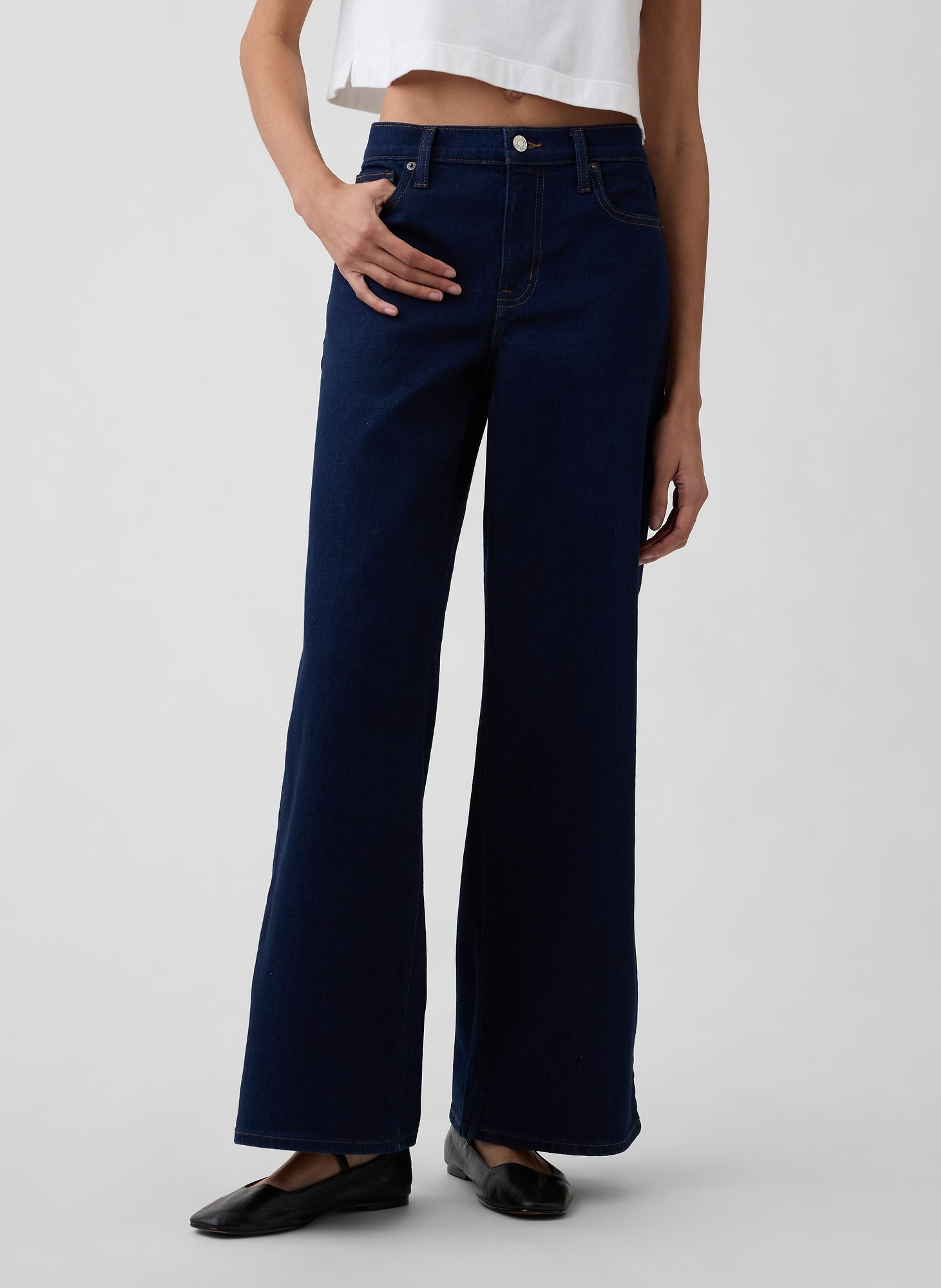 Jean Mid Rise Wide-Leg - 002