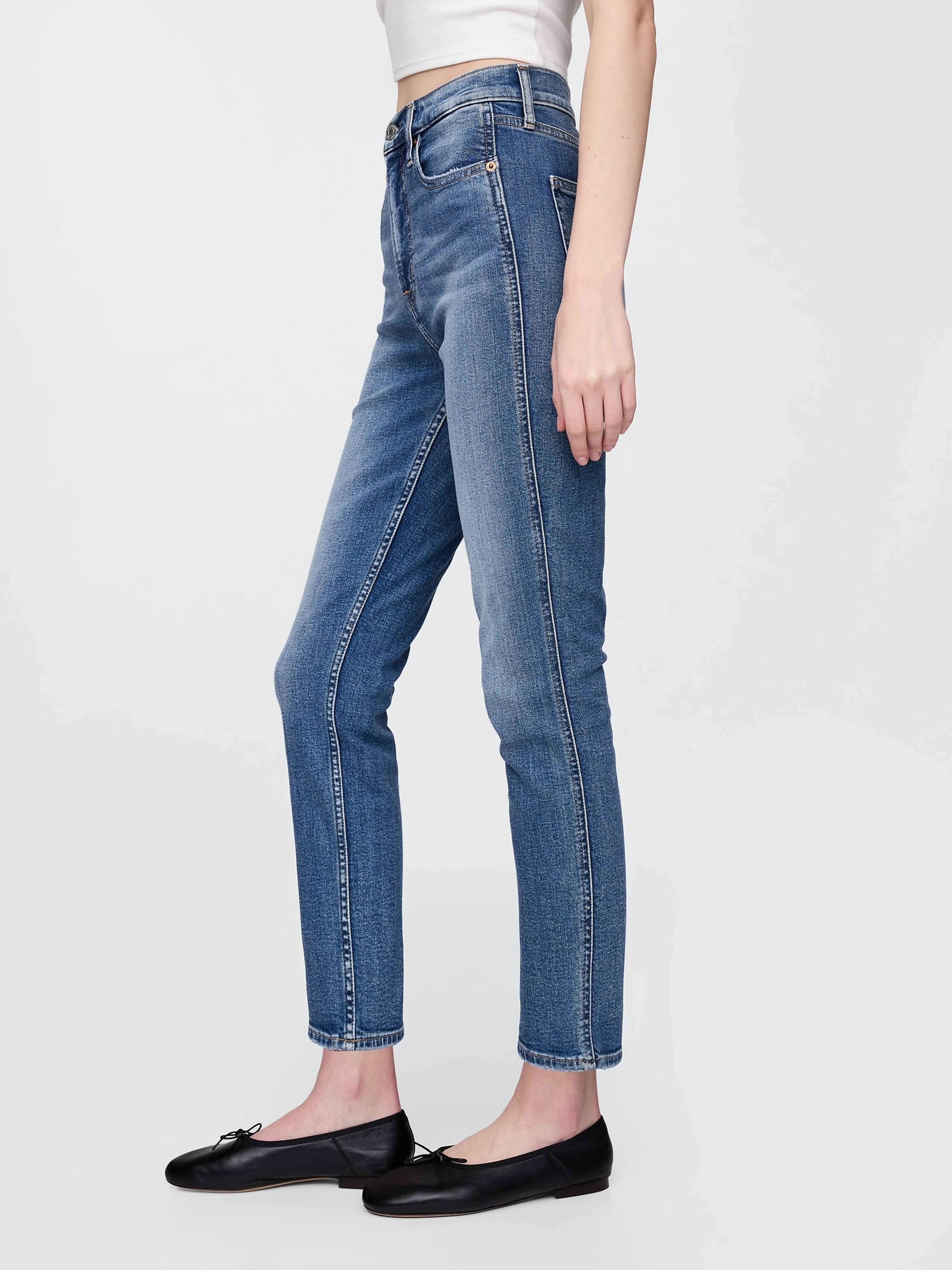 High Rise Slim Vintage Jeans - 003