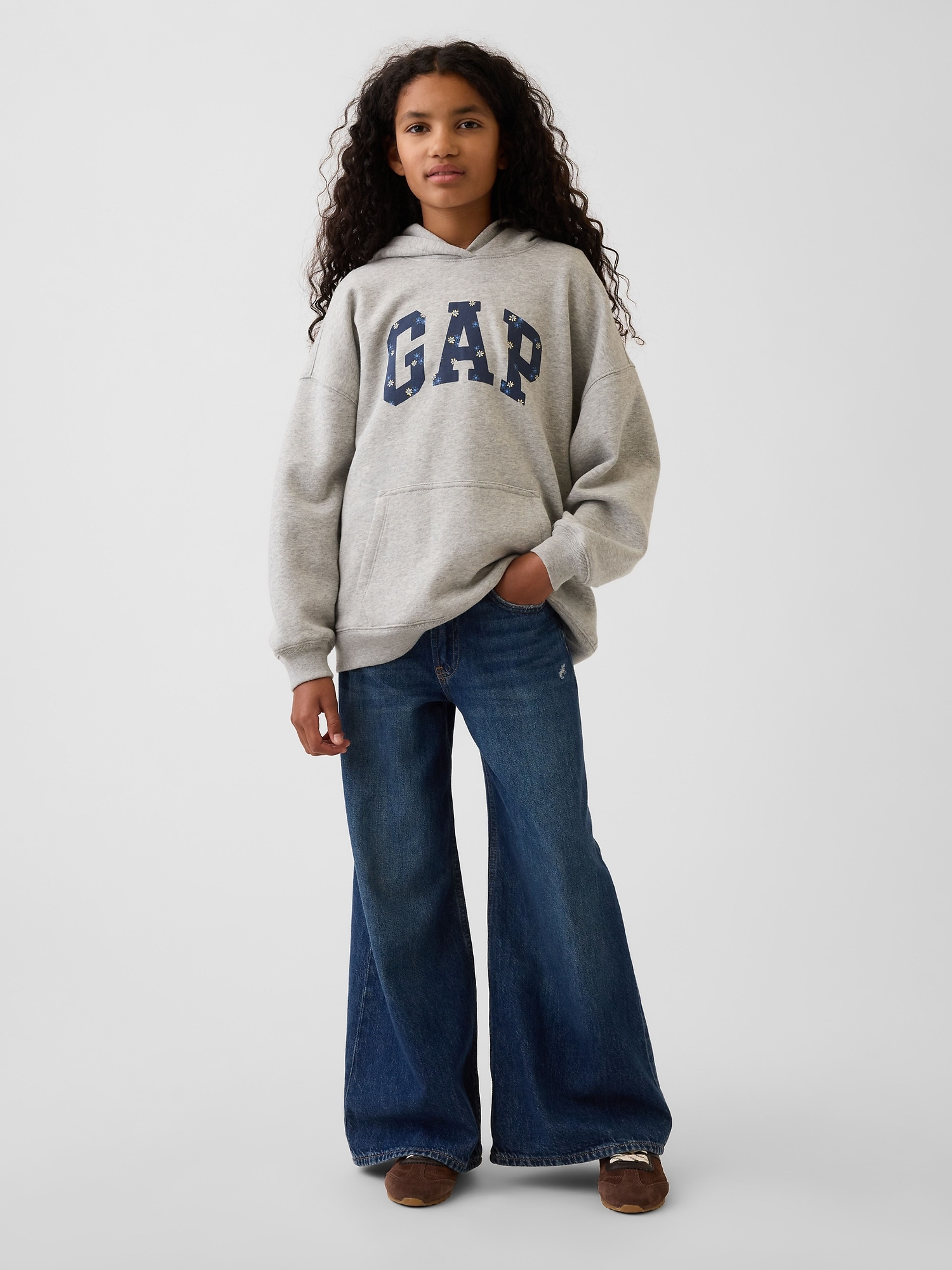 Dziecięca bluza oversize VintageSoft z logo - 002