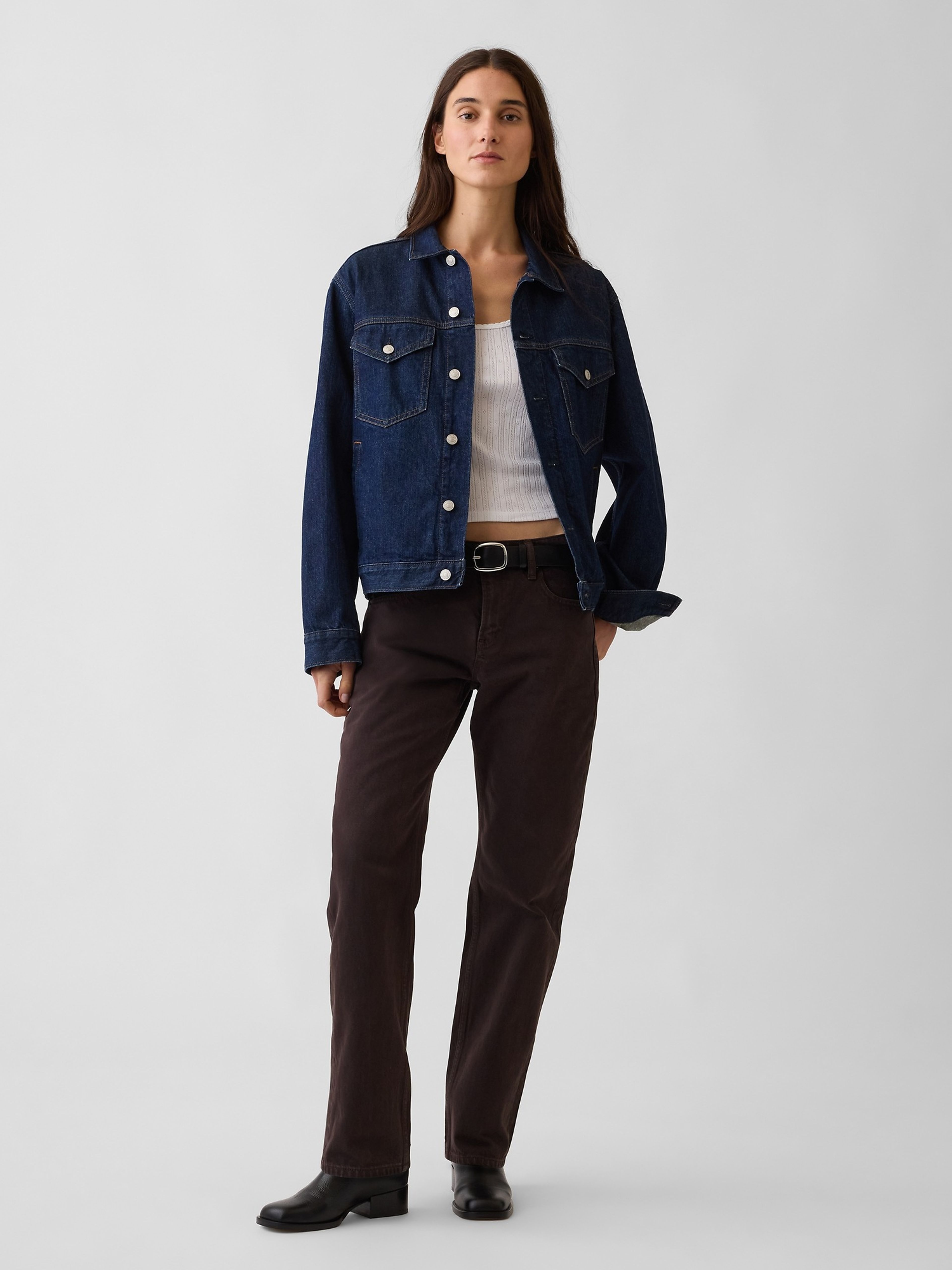 Jean Mid Rise Straight Taper - 006