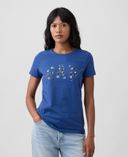 T-shirt avec logo-Bleu marine - 001