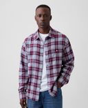 Cămașă din flanel-Roșie - 001