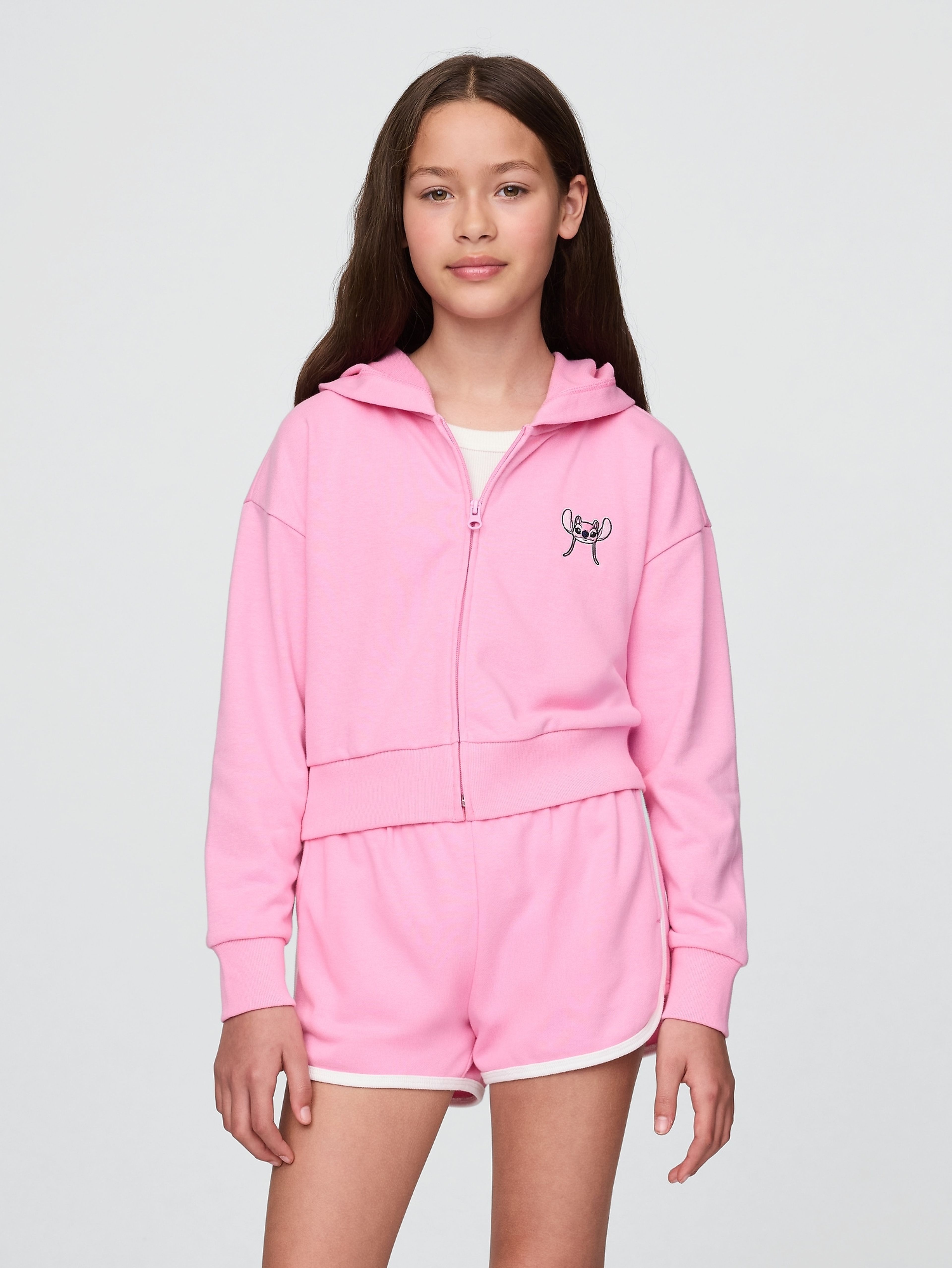 Dziecięca crop bluza Gap × Lilo & Stitch VintageSoft