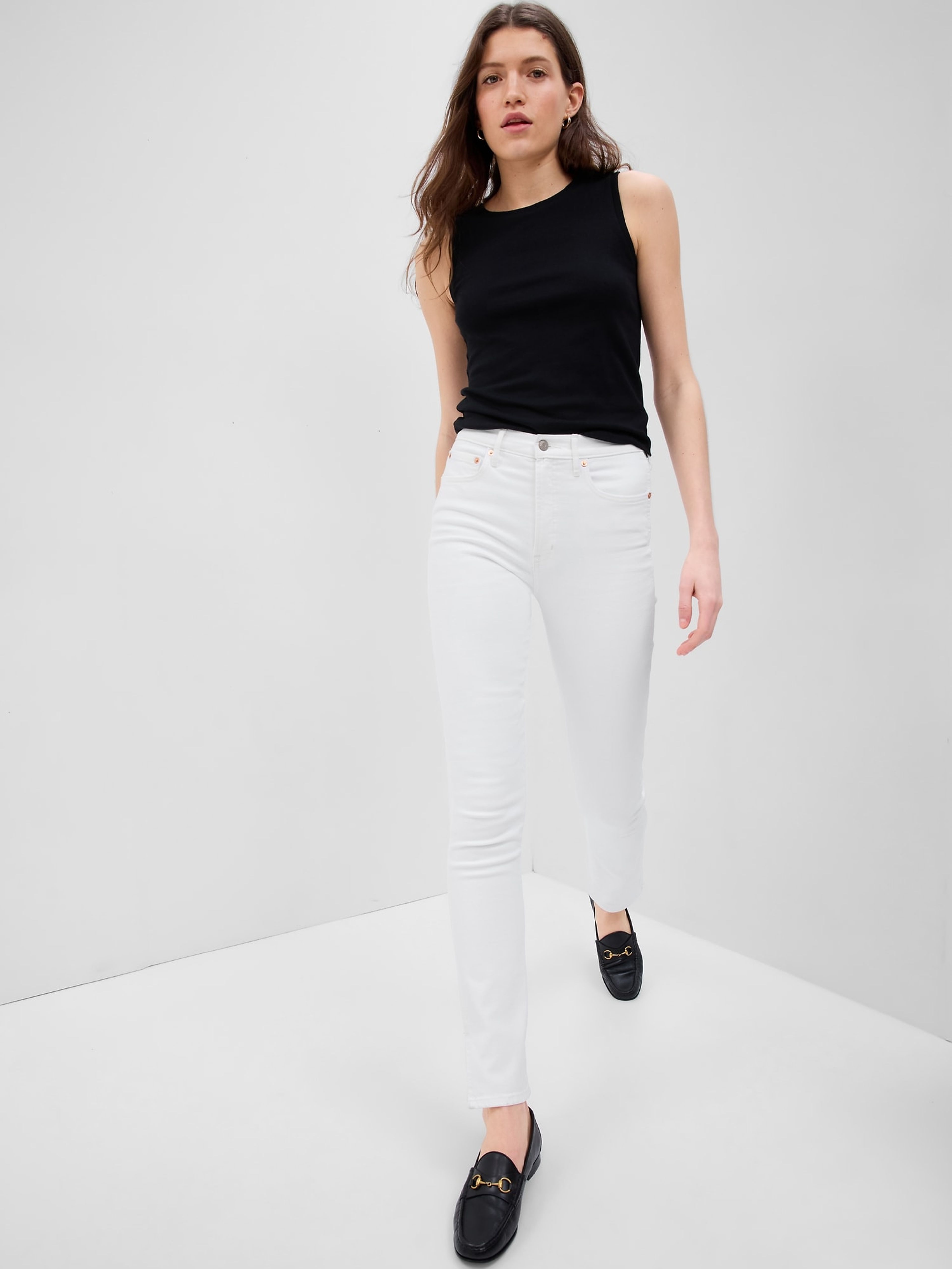 Slim High Rise Vintage-Jeans