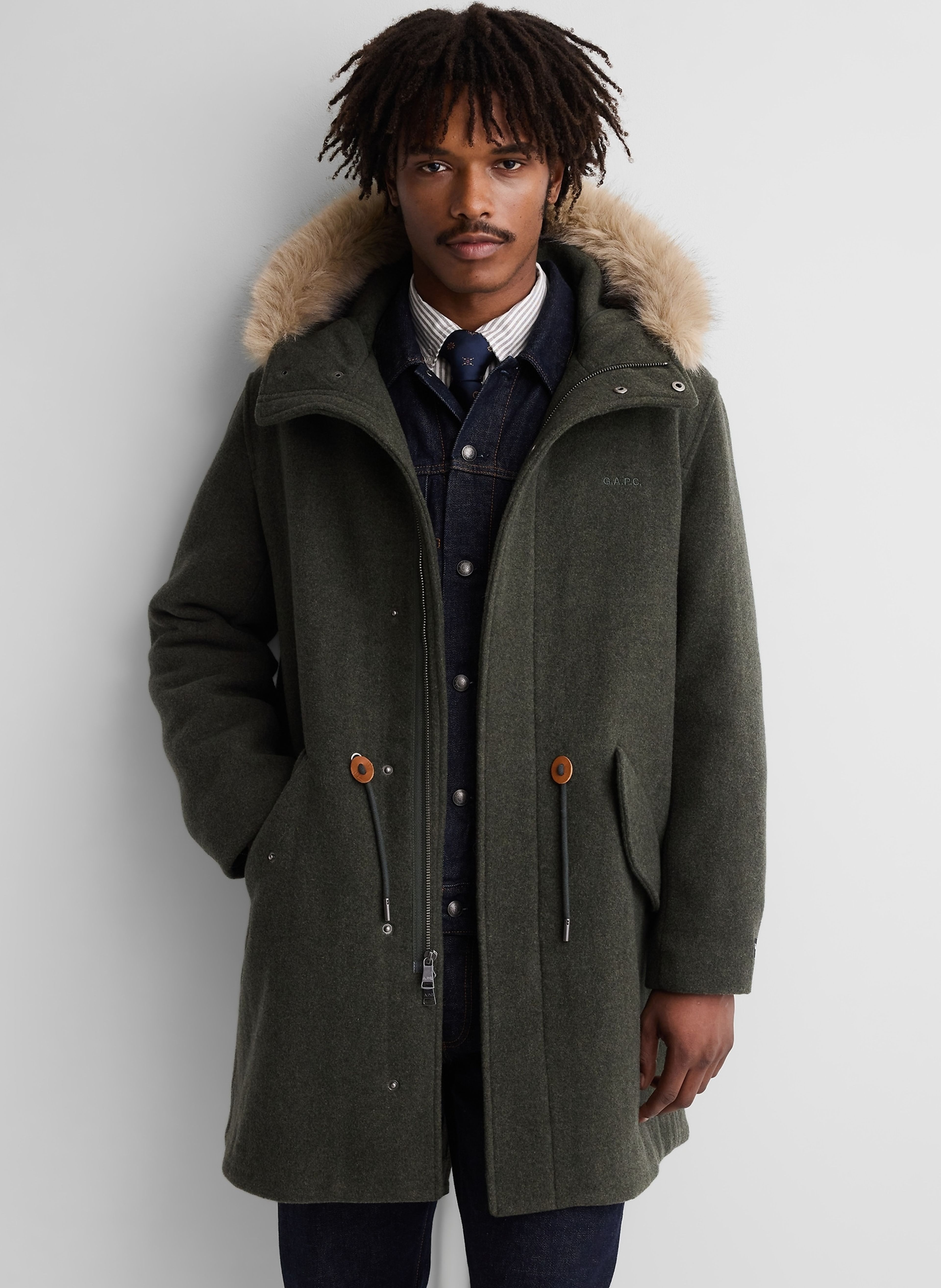 Oversize parka van wolmix Gap × A.P.C. unisex - 003