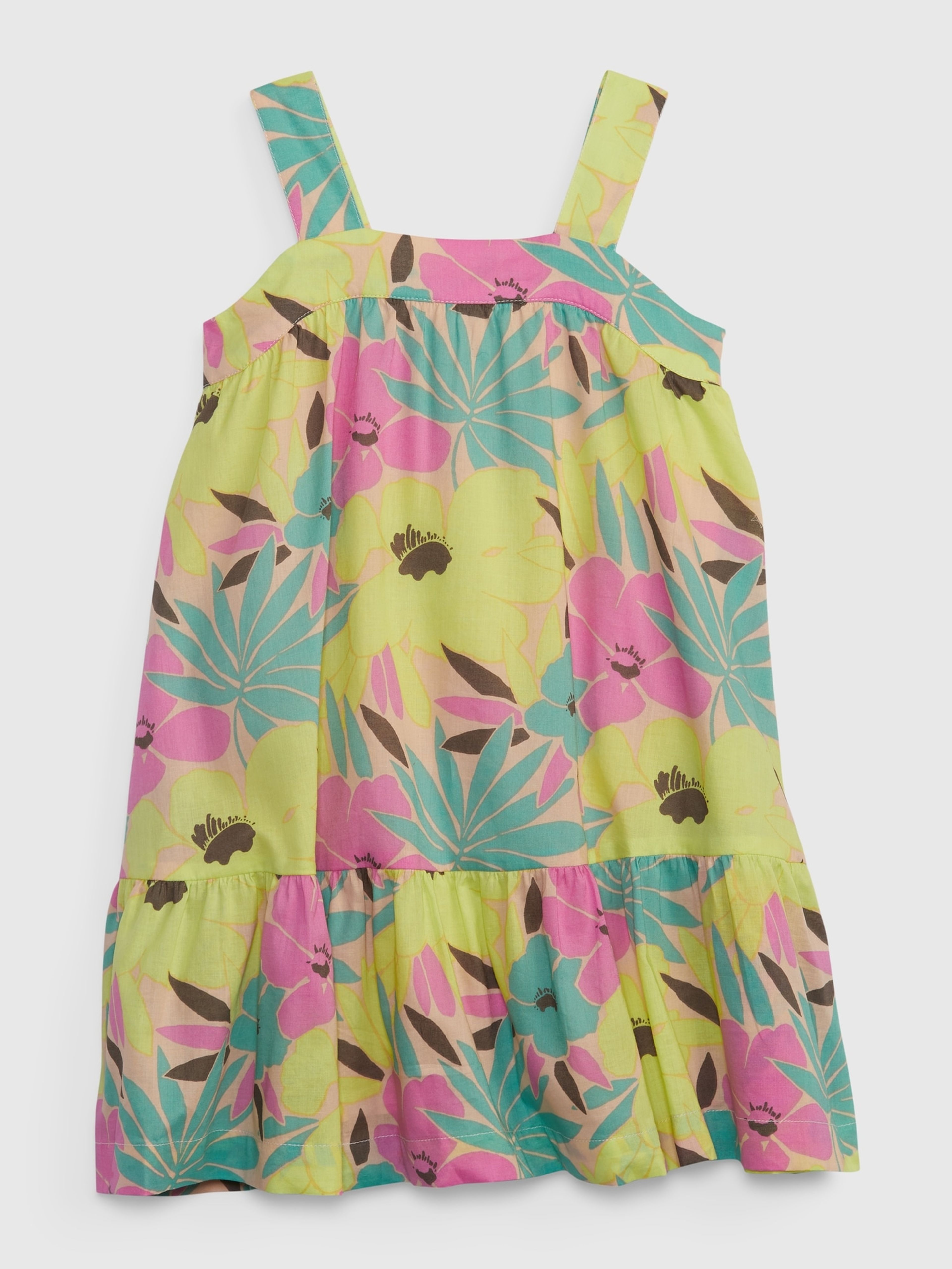 Baby Blumiges Trägerkleid