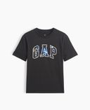 Dziecięcy T-shirt z logo-Czarny - 004