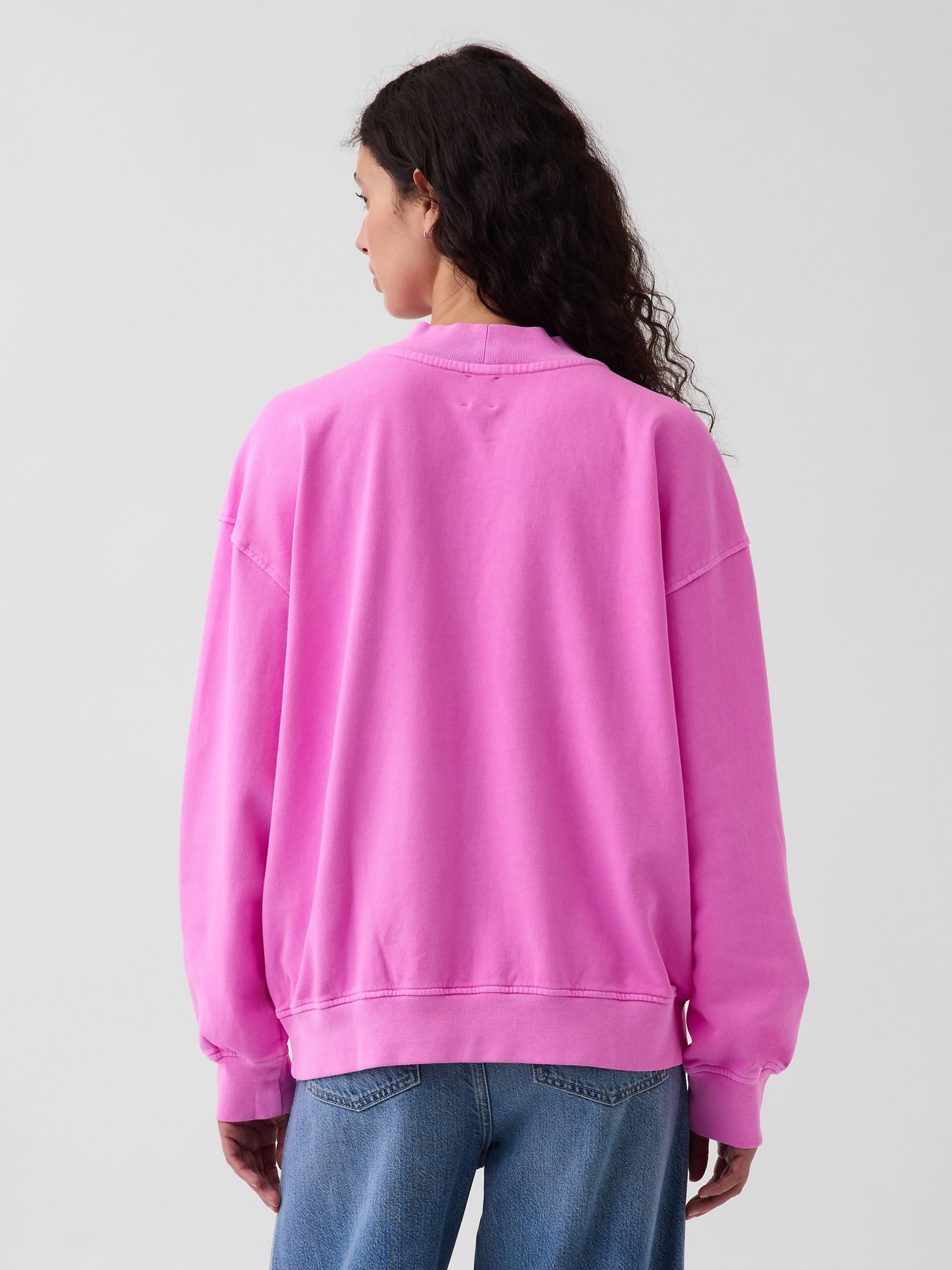 Oversize mikina VintageSoft s logom - 003