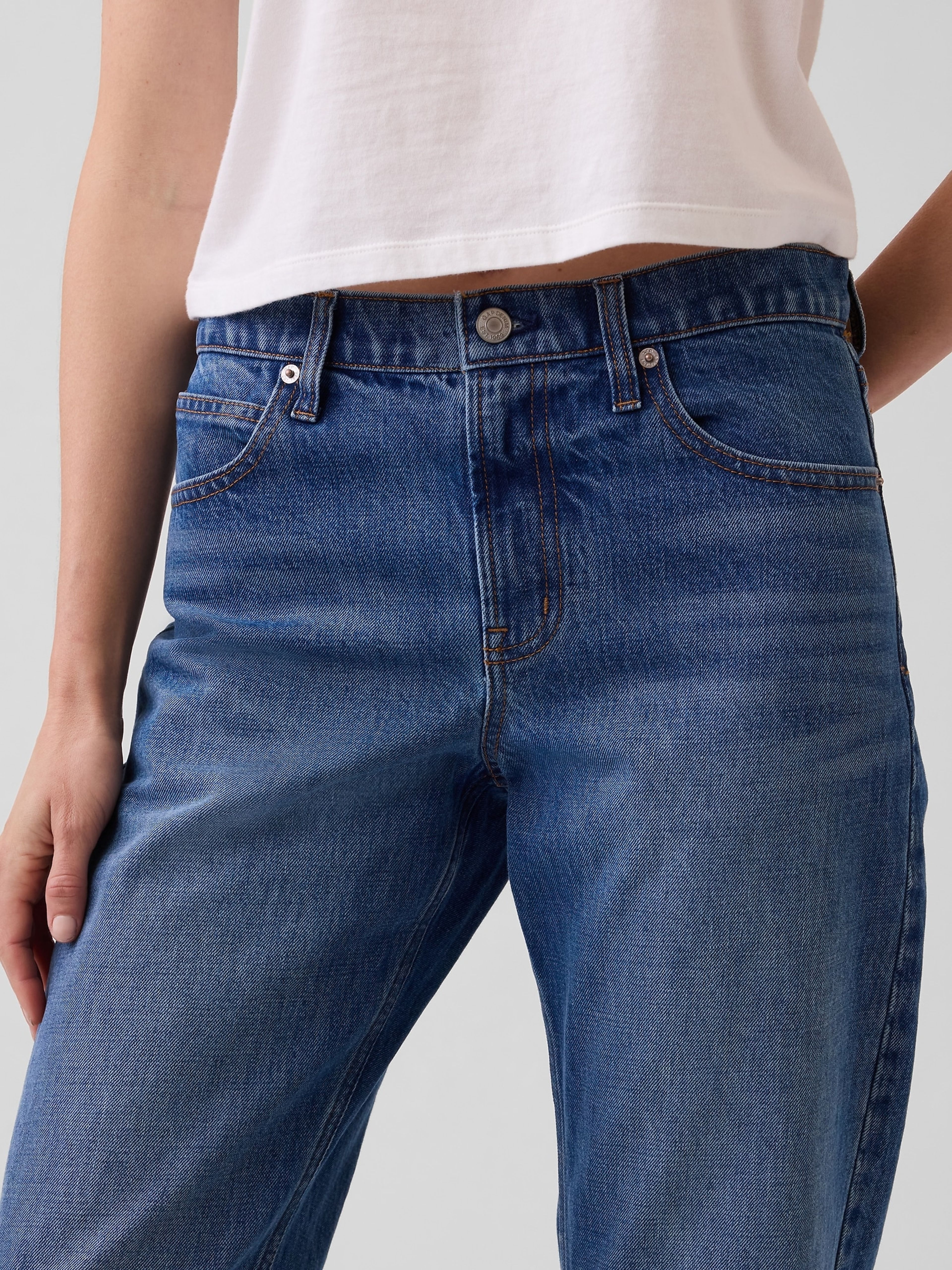 Jean Mid Rise Straight Taper - 005