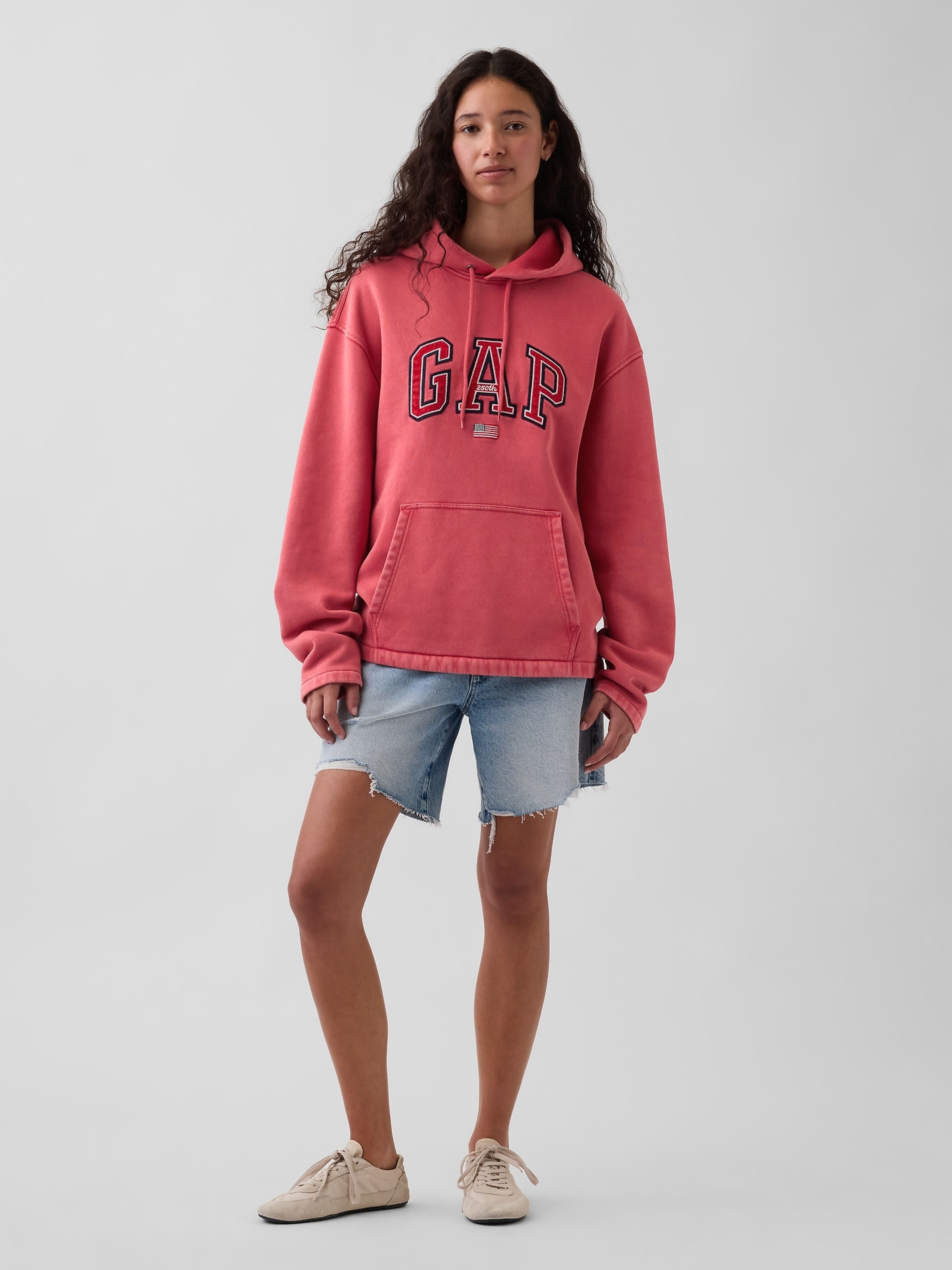 Oversize Sweatshirt Americana VintageSoft unisex mit Logo - 006