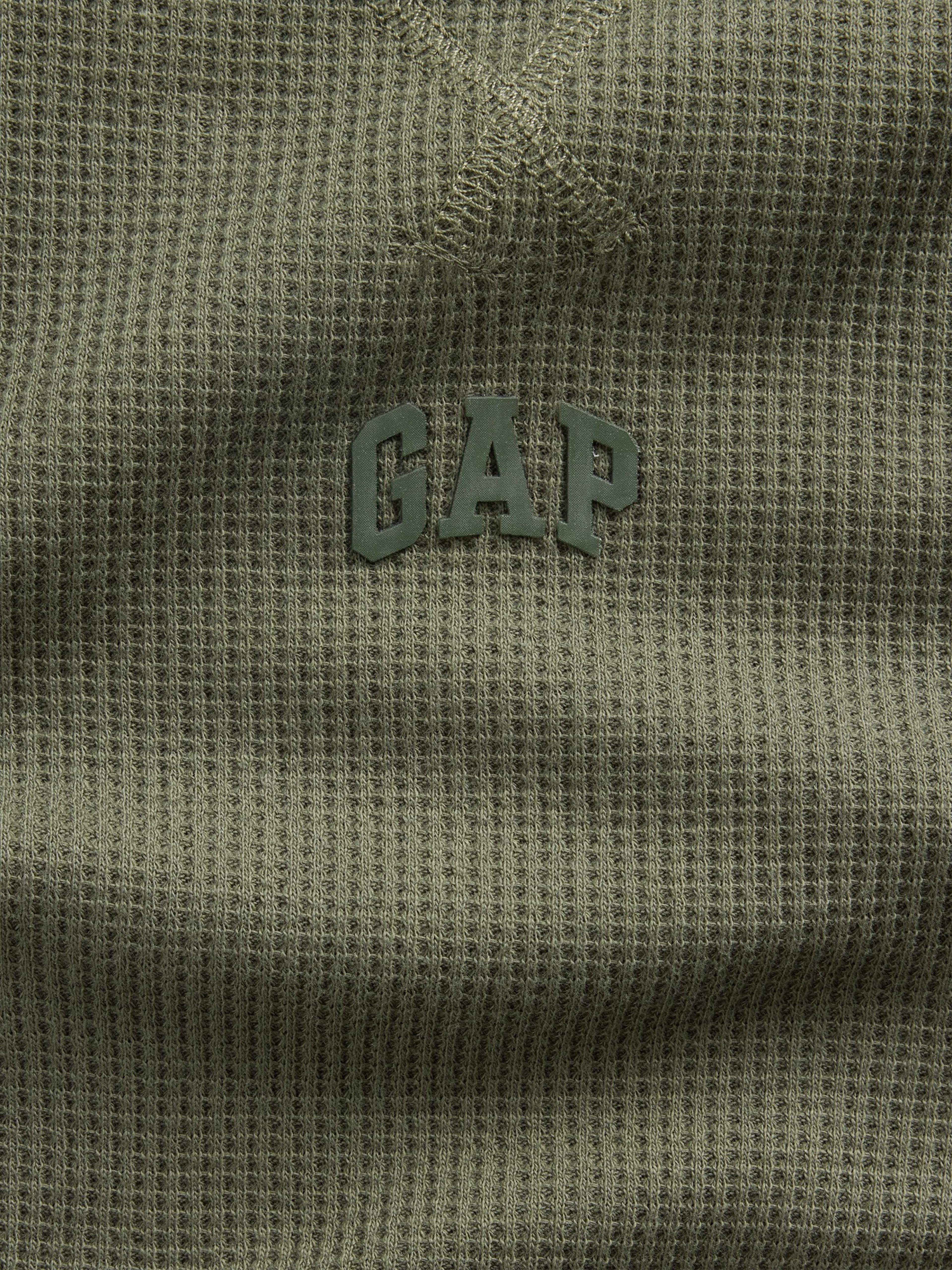 Camiseta infantil de tejido waffle con logo - 003