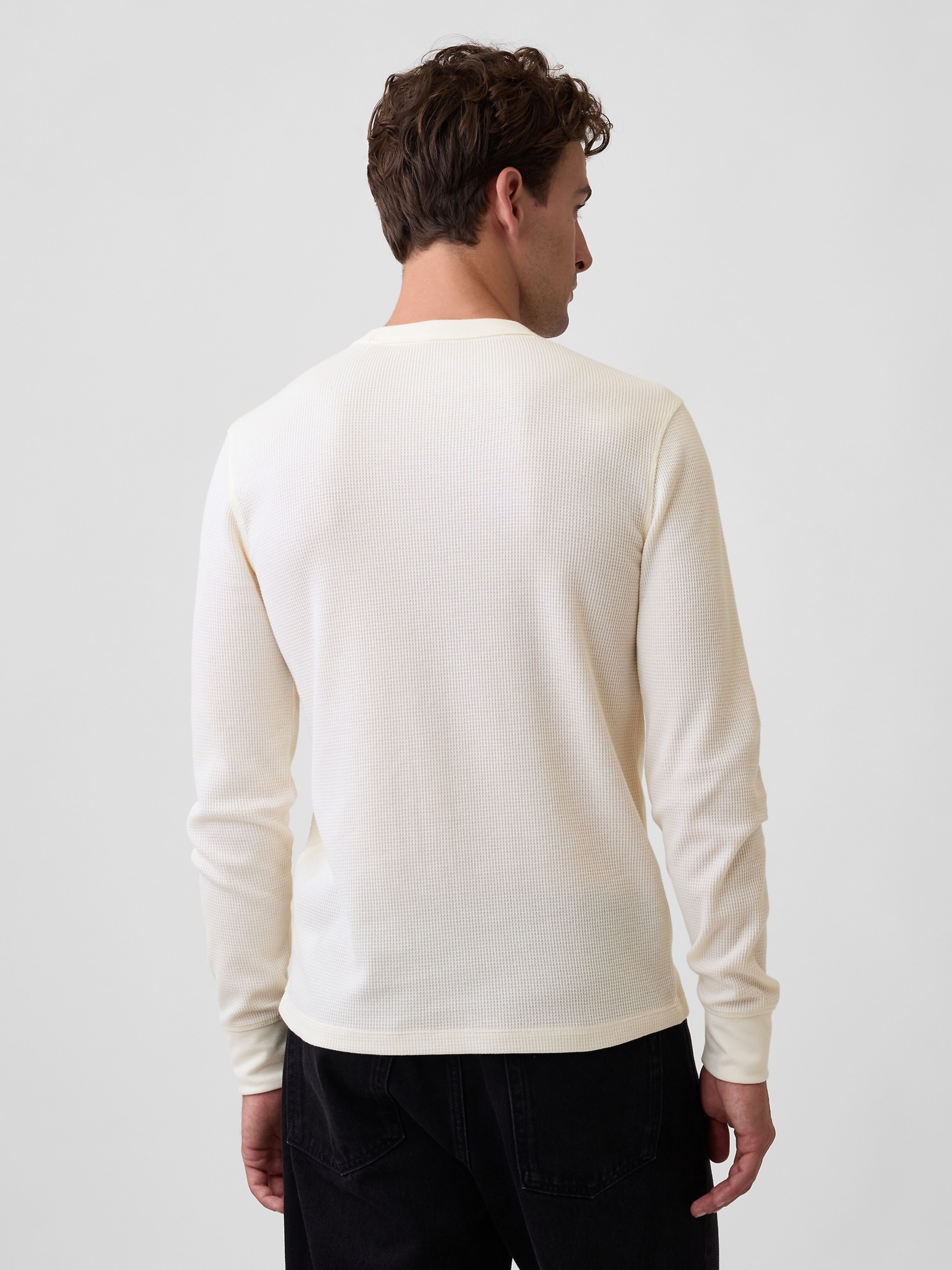 Waflowy T-shirt z logo - 003