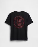 Dziecięcy T-shirt z logo-Czarny - 001
