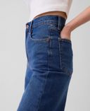 Blugi High Rise Stride Wide-Bleumarin - 001