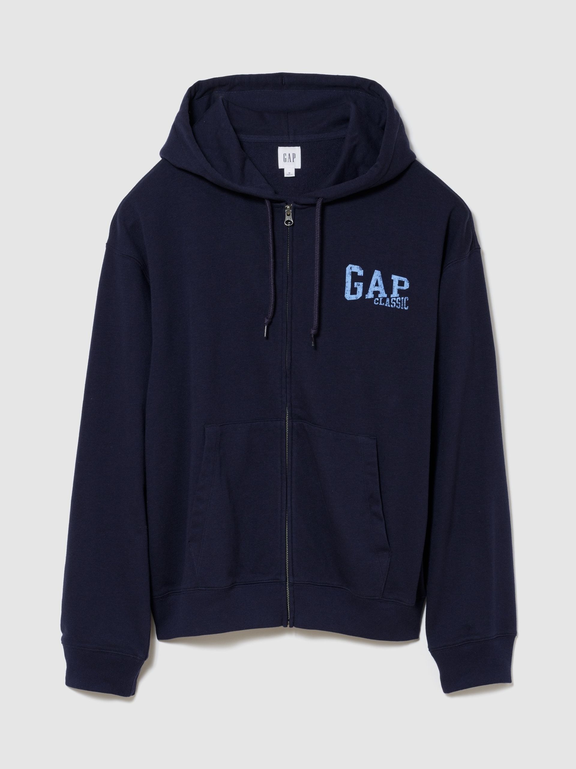 French Terry Hoodie mit Logo - 001
