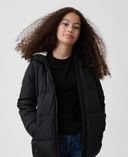 Dziecięca pikowana parka-Czarny - 002