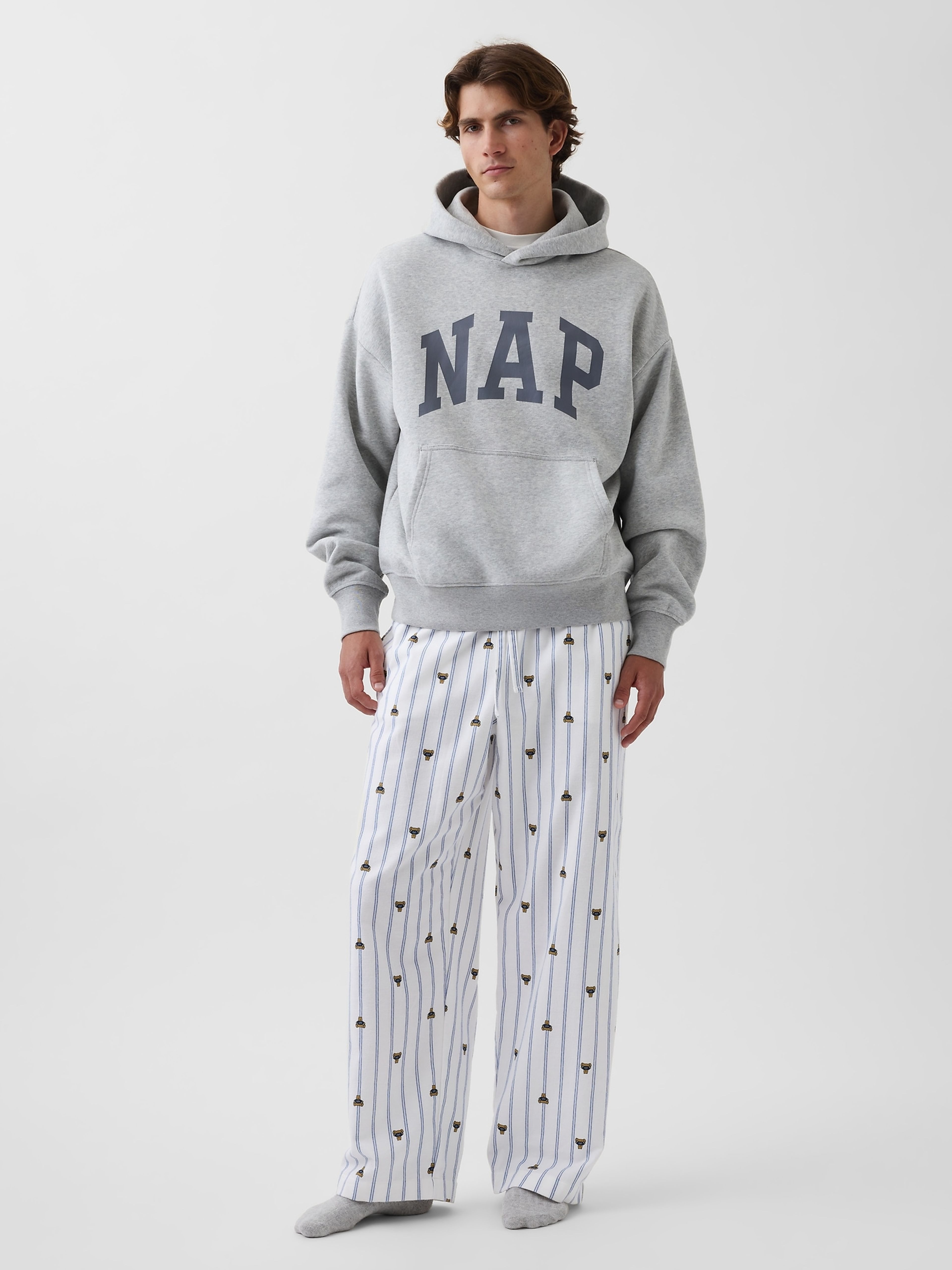 Pyžamové flanelové nohavice Brannan Bear unisex - 004