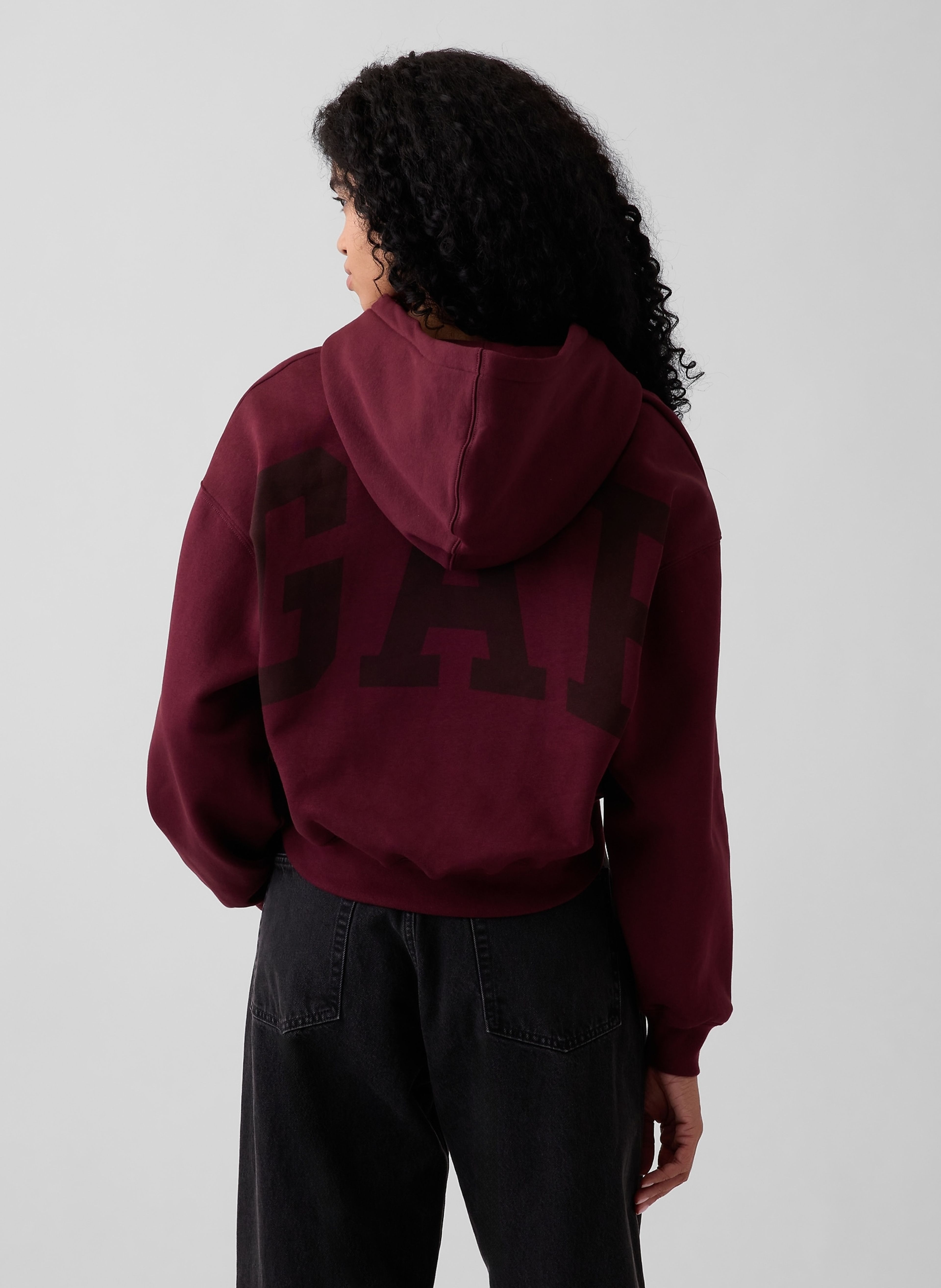 Crop mikina VintageSoft s logem - 003