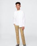 Pantalón infantil khaki Straight Stretch-Beige - 002