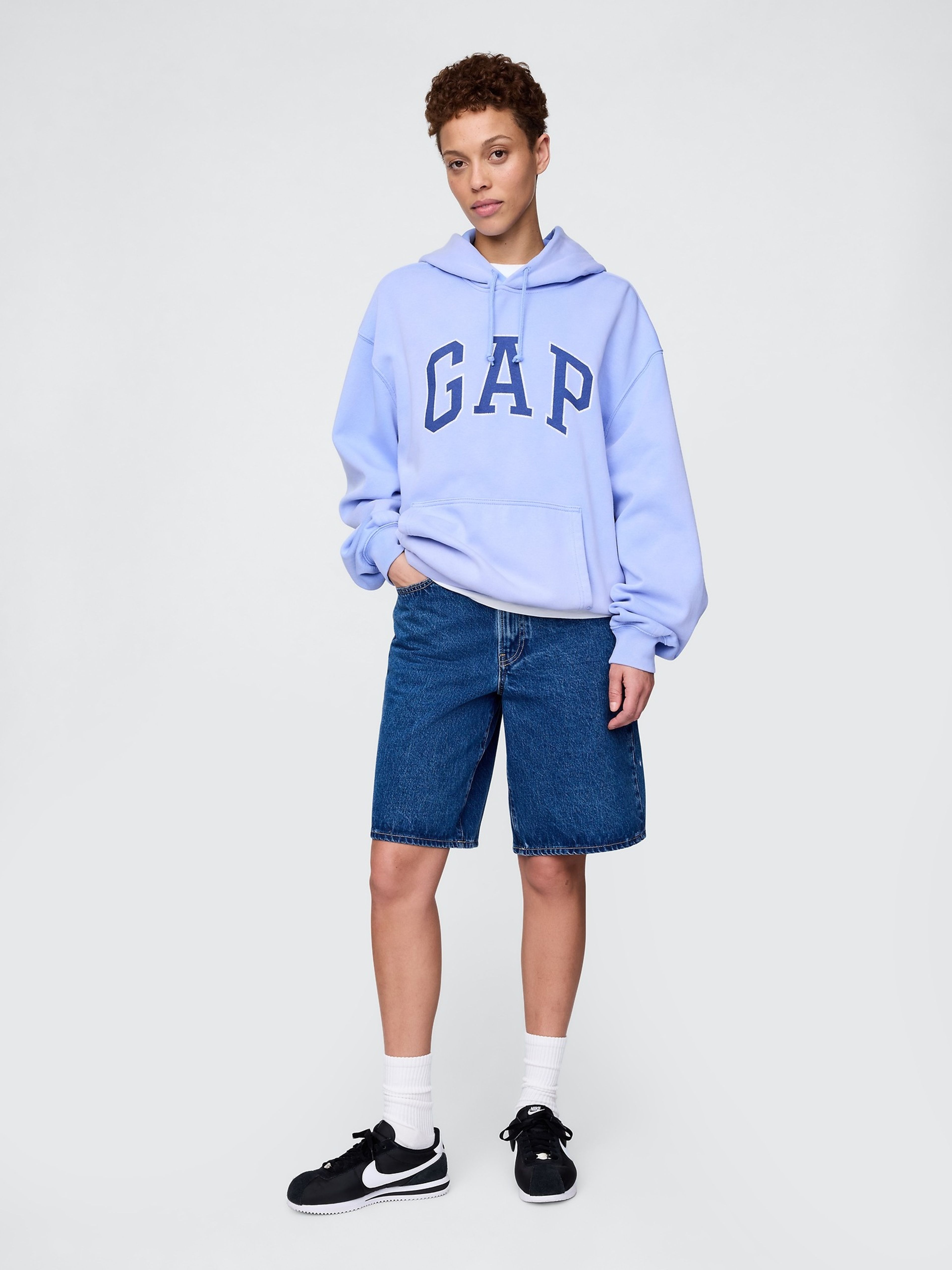 Felpa oversize unisex con logo - 005