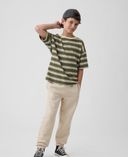 Pantaloni in felpa bambini VintageSoft con logo-Beige - 001