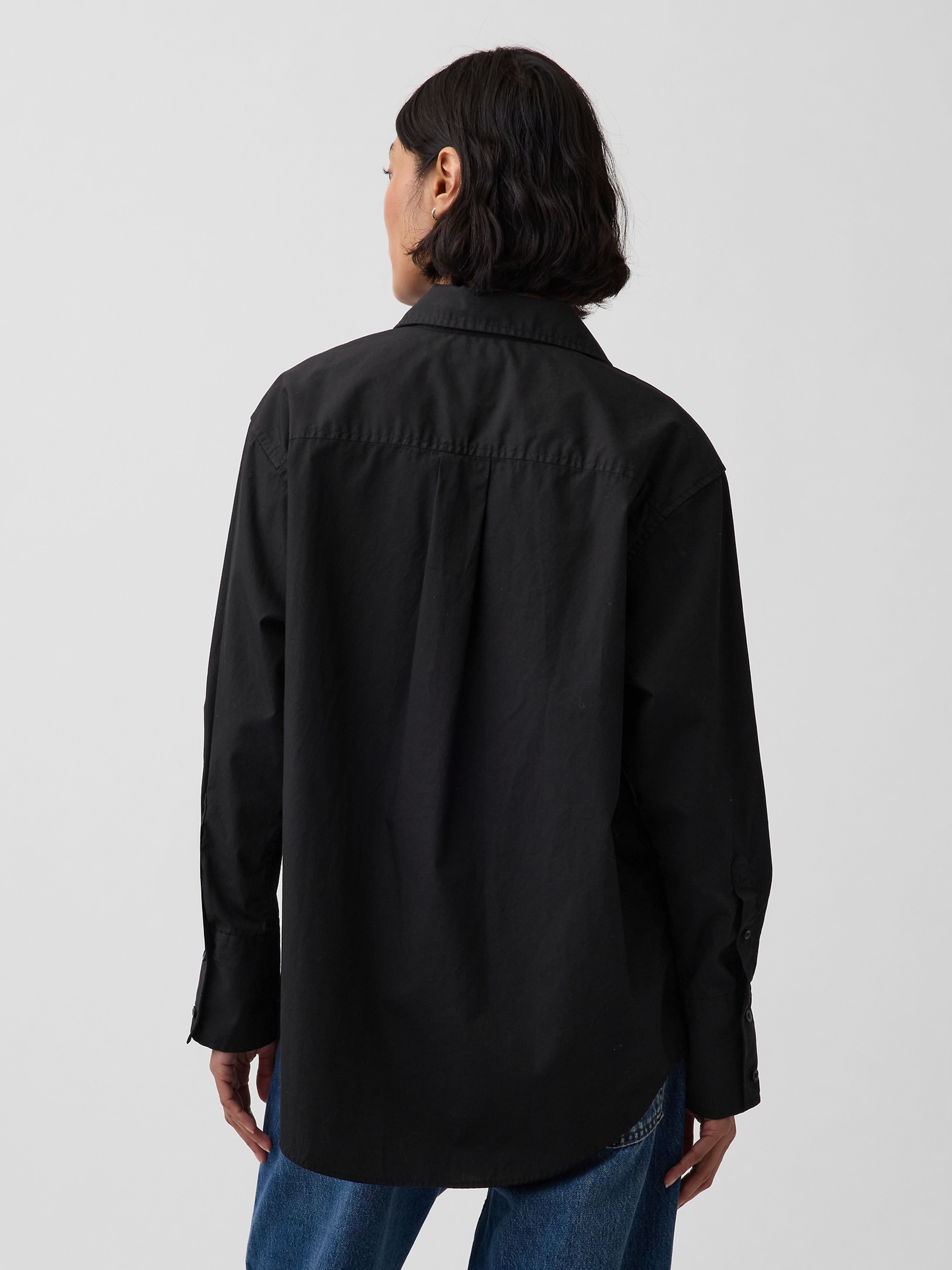 Oversize popelínová košile Big Shirt - 002